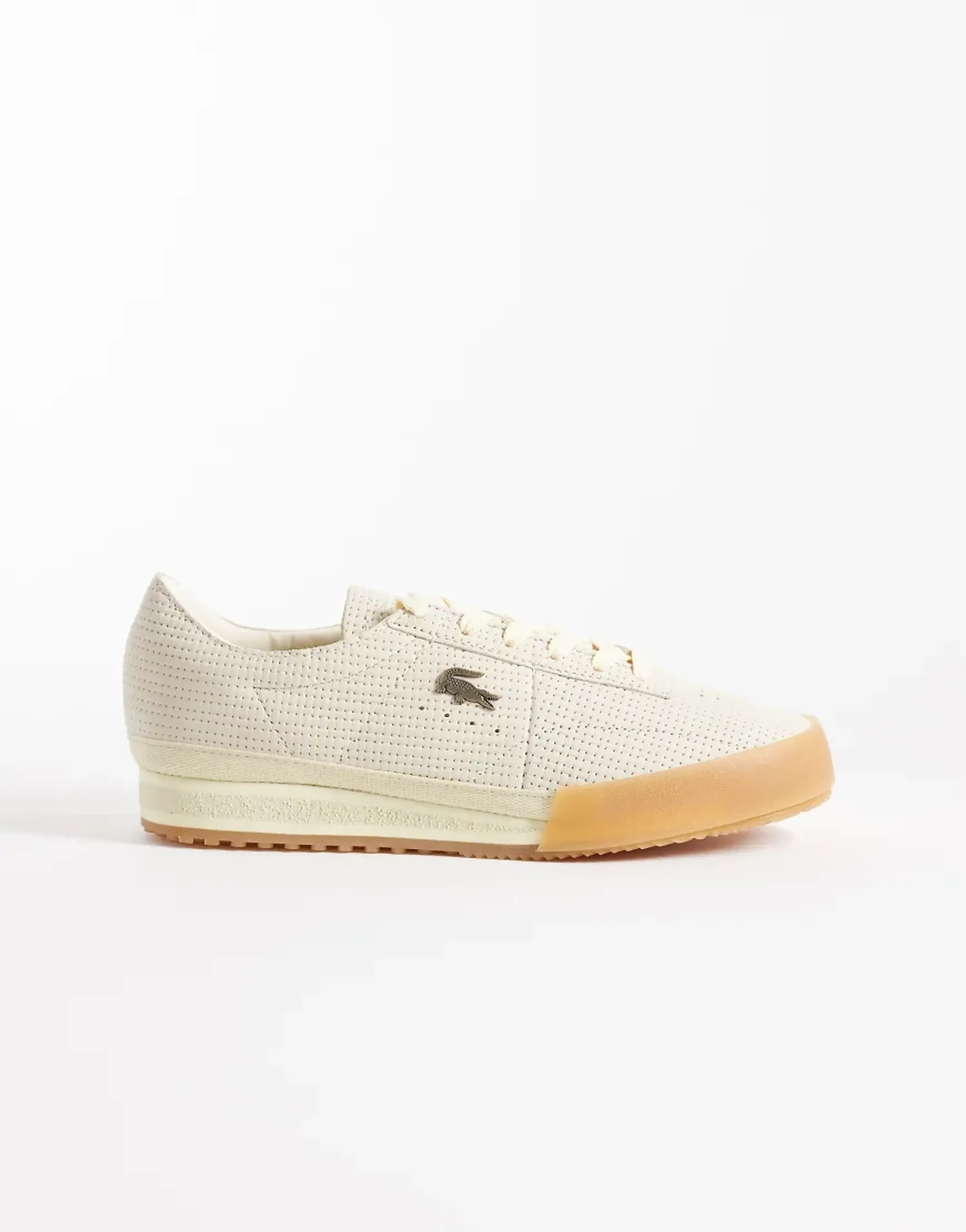 Lacoste Women’s Aura Leather Sneakers - Beige/Gum