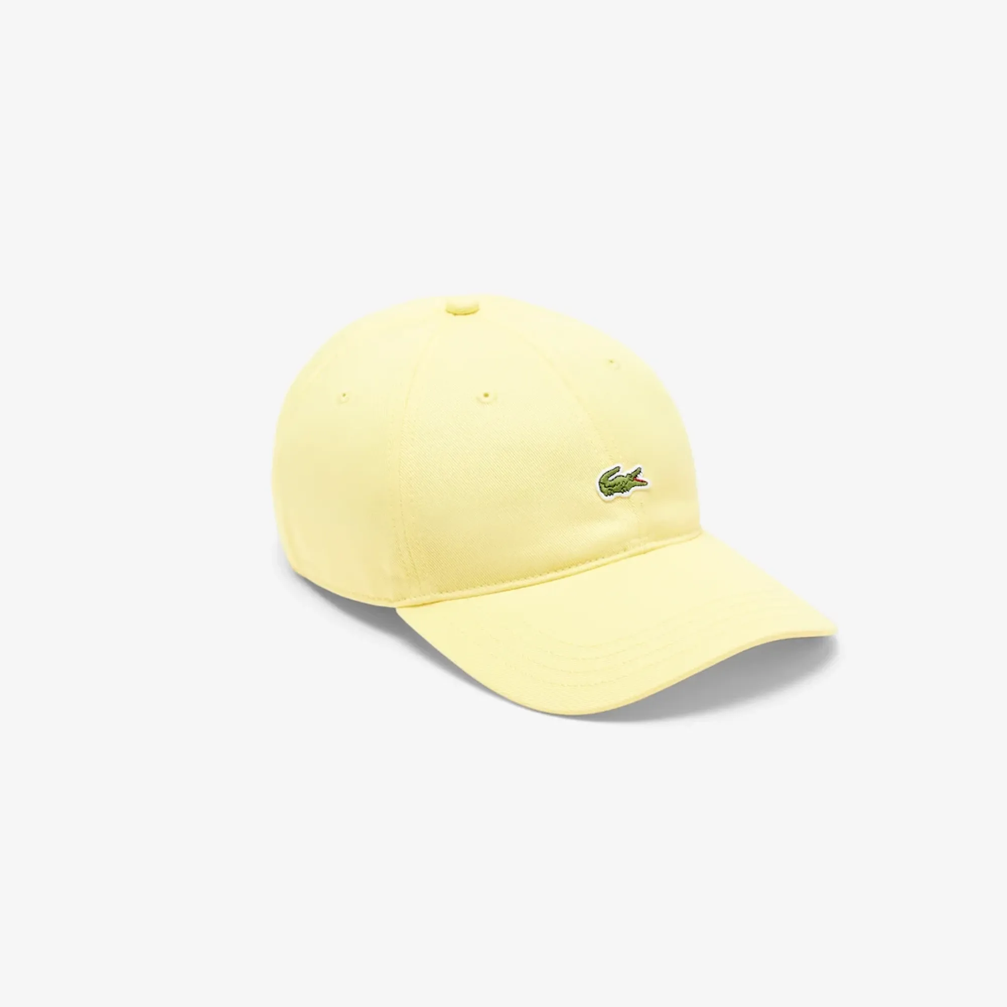 Lacoste Cotton Twill Cap - Pastel Yellow