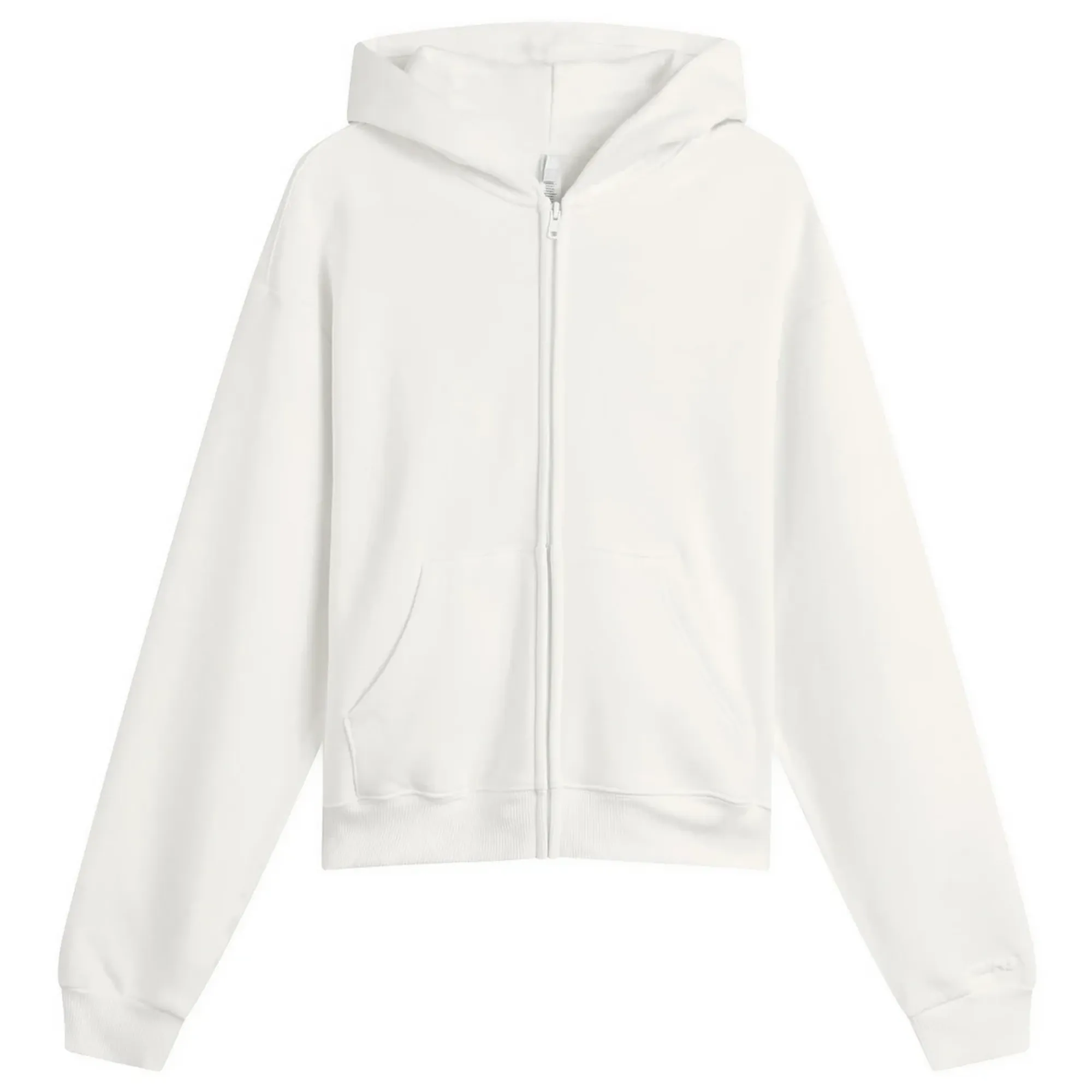 SKIMS Women's Cotton Fleece Classic Zip Up Hoodie Marble