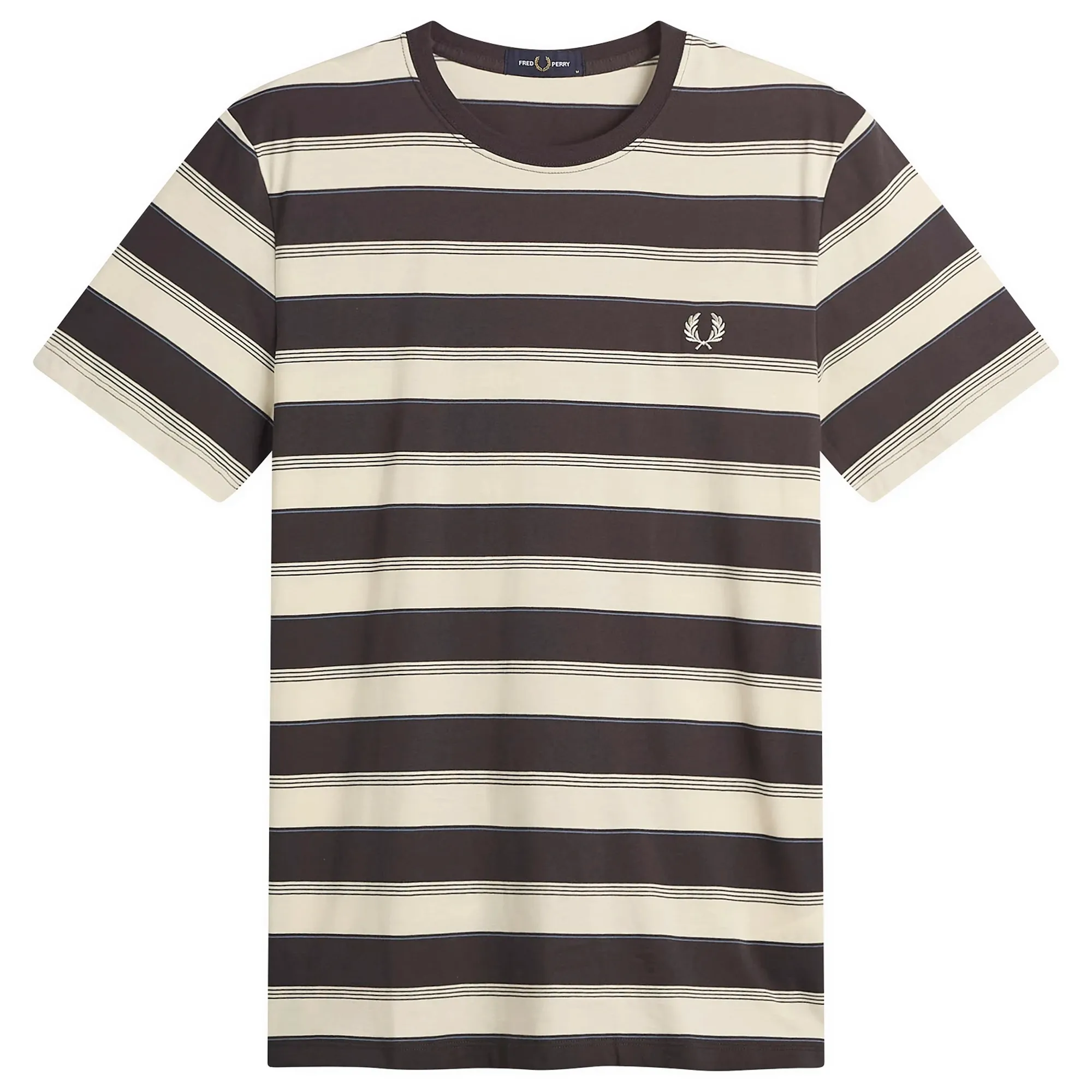 Fred Perry Men's Fine Stripe T-Shirt Anchor Grey