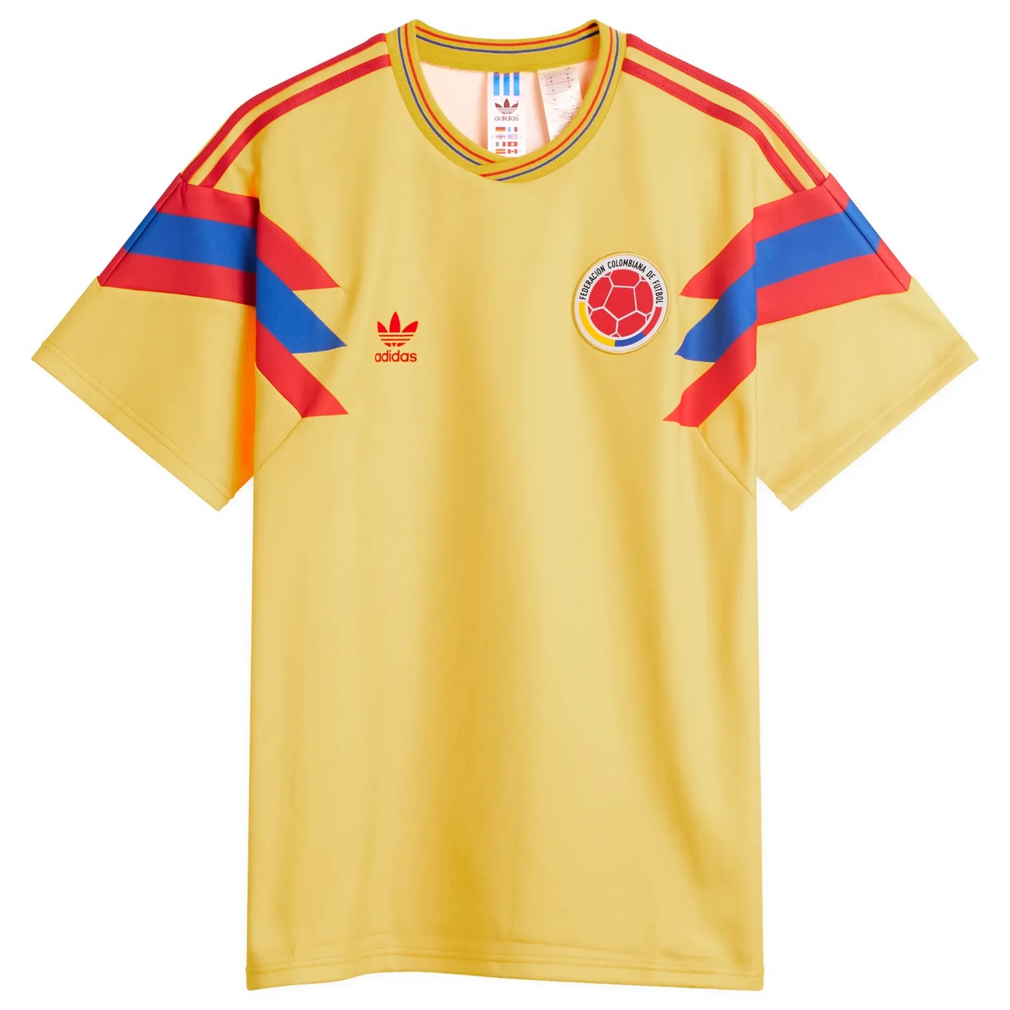 Adidas Men's Colombia 1990 Away Jersey Top Bold Gold