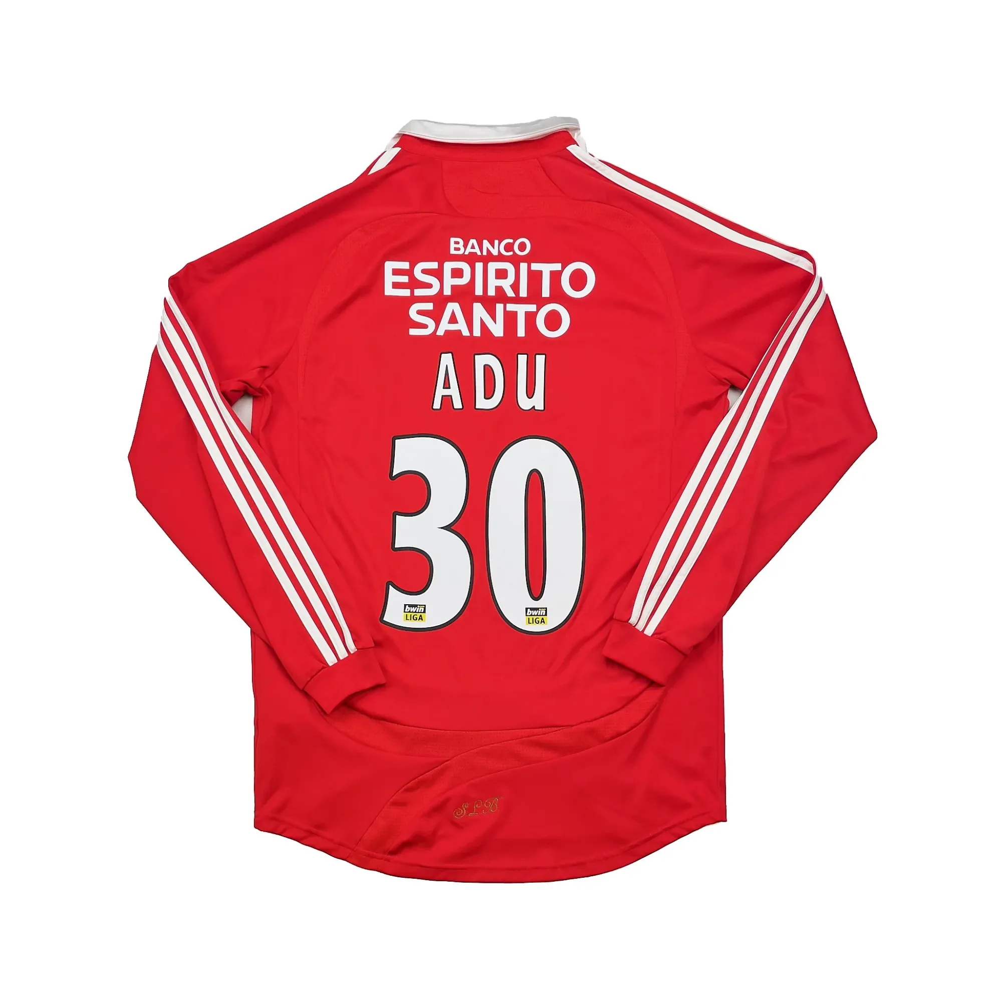 2007/08 Benfica Adu #30 L/S Home Shirt (M) Adidas | Cult Kits