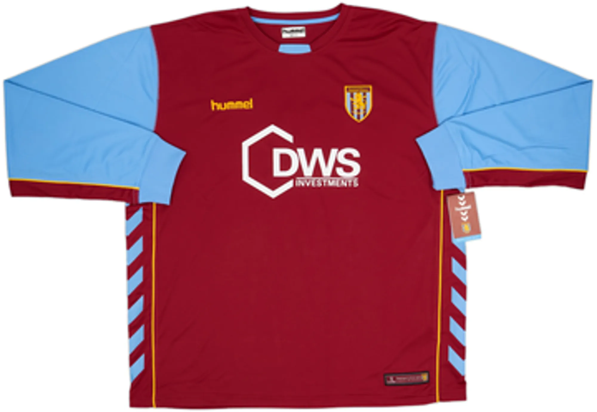 2005-06 Aston Villa Home L/S Shirt Angel #9 (XL)