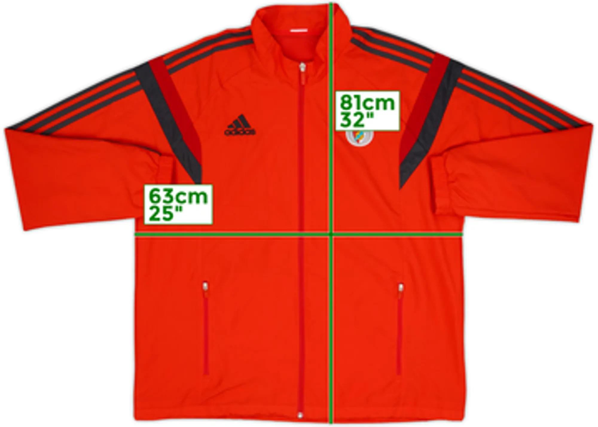 2014-15 Benfica adidas Track Jacket - 8/10 - (XXL)