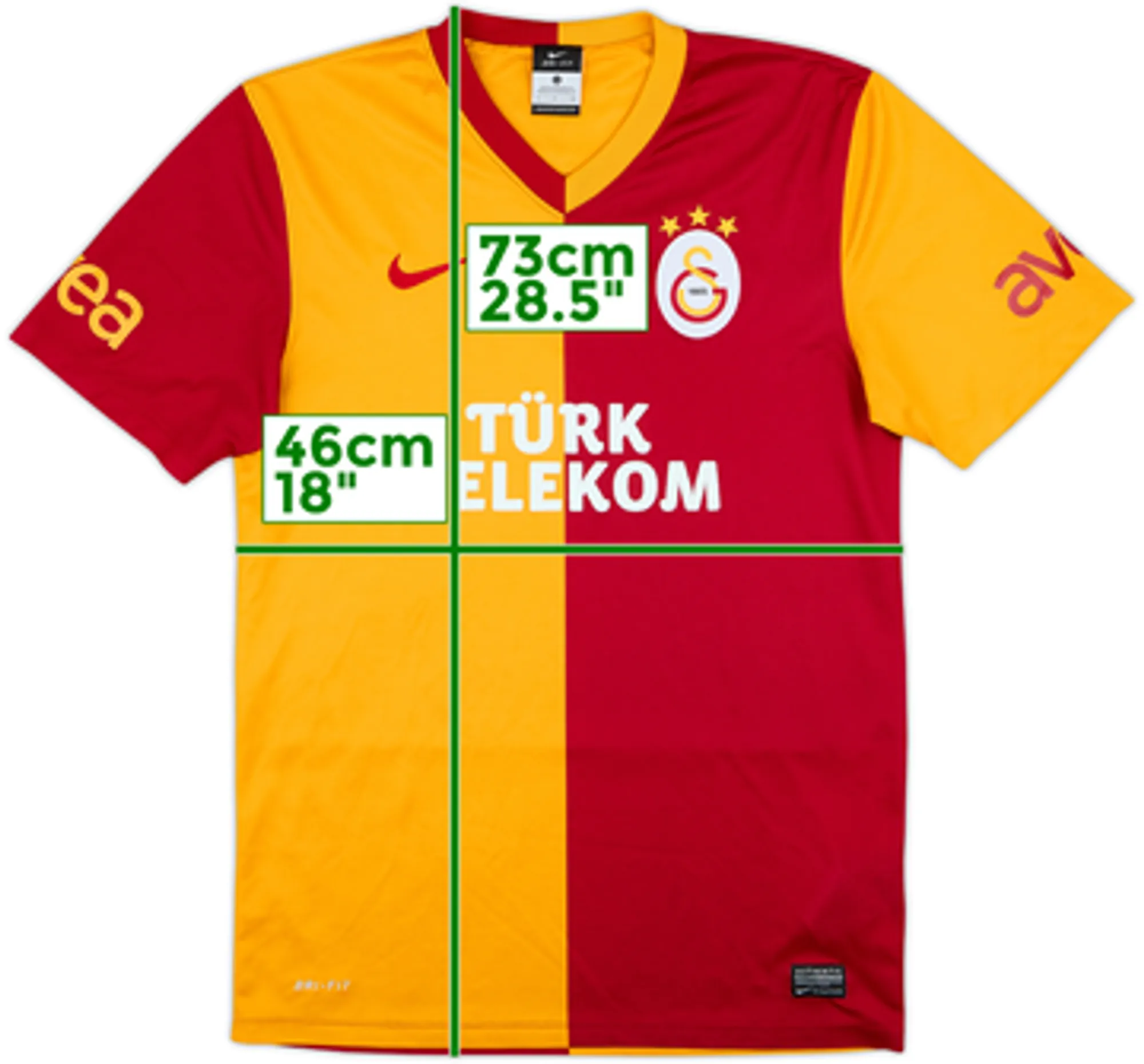 2012-13 Galatasaray Basic Home Shirt - 6/10 - (S)