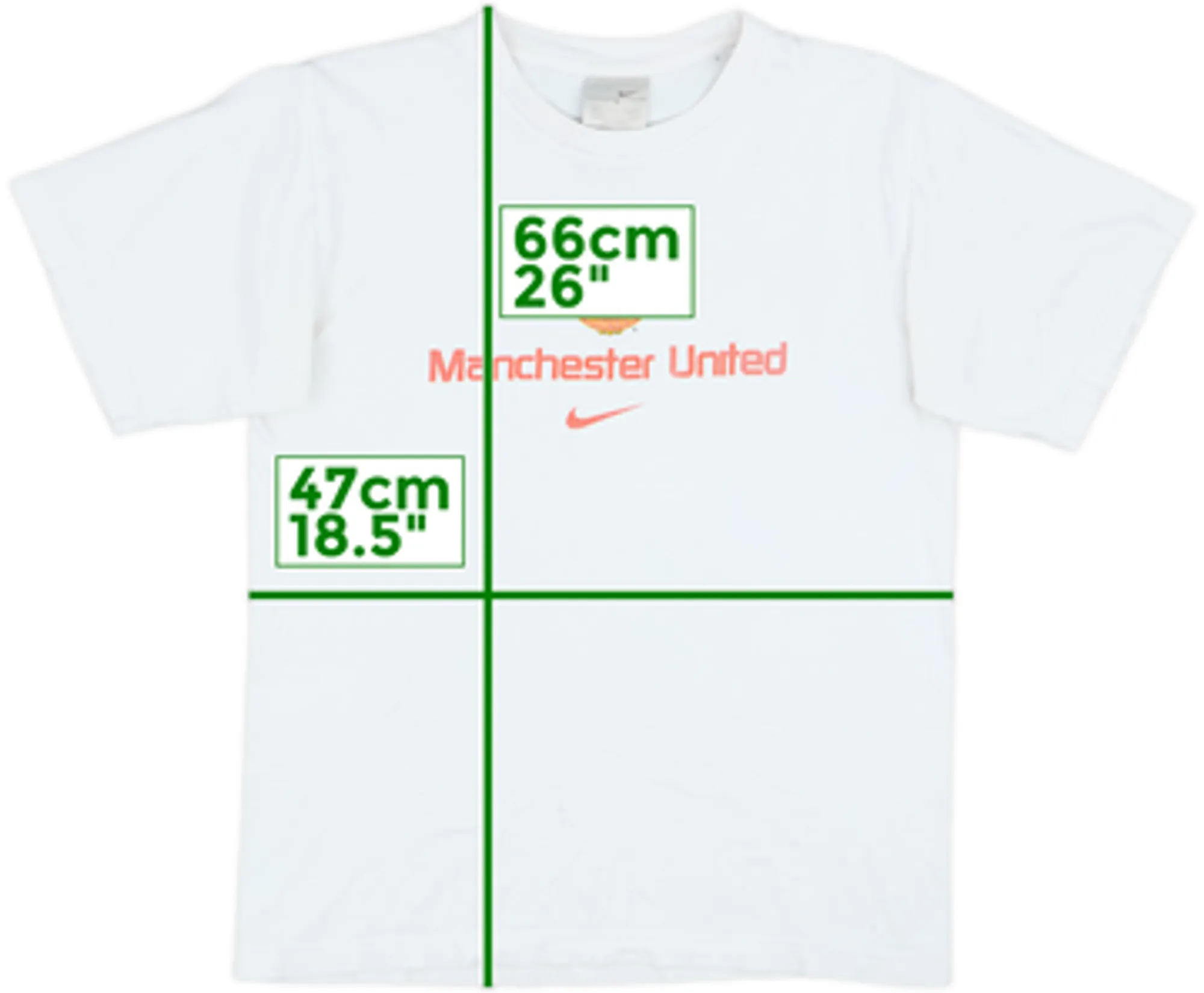 2005-06 Manchester United Nike Cotton Tee - 5/10 - (S)