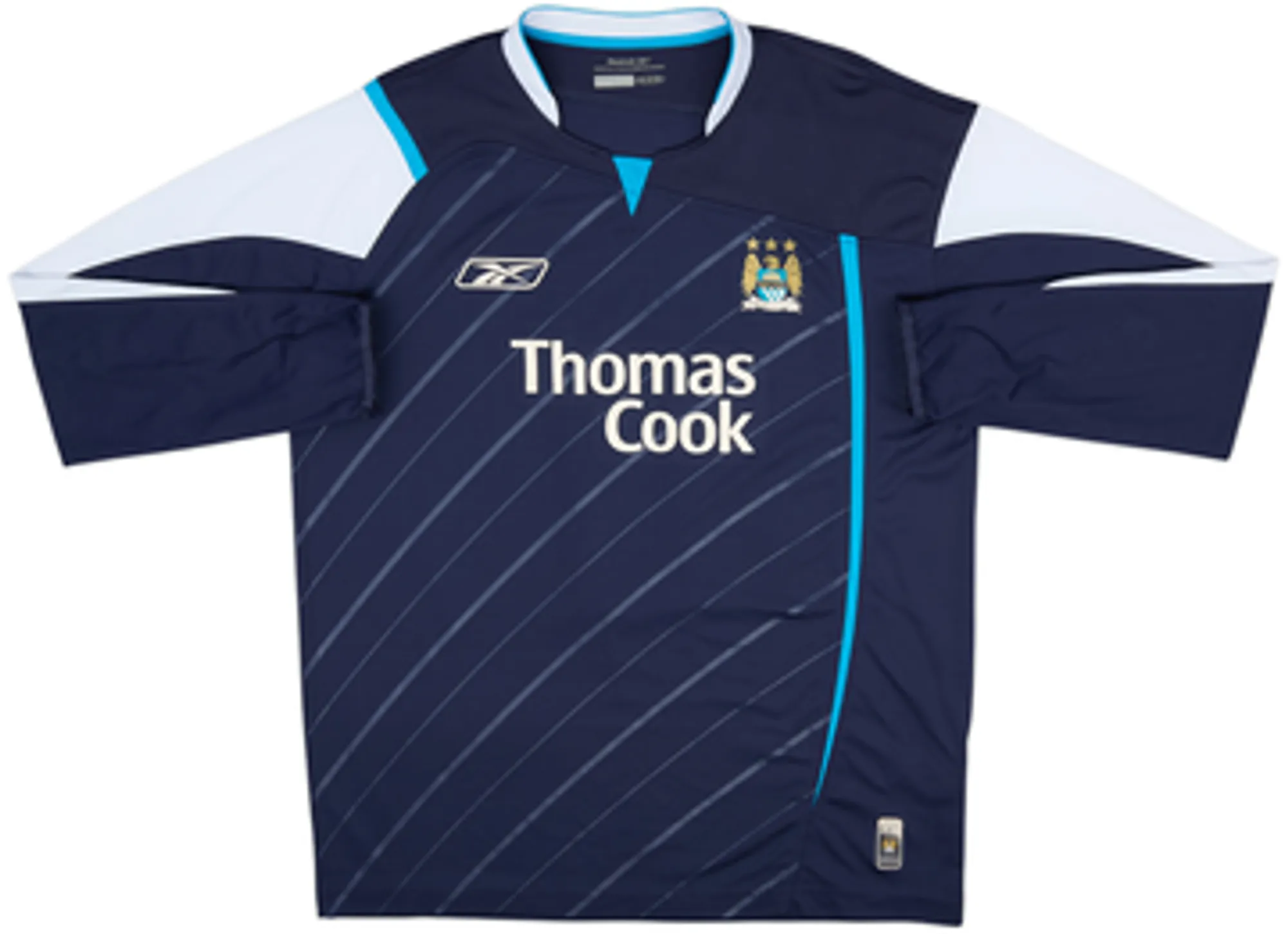 2005-06 Manchester City Away L/S Shirt Vassell #11 - 8/10 - (L)