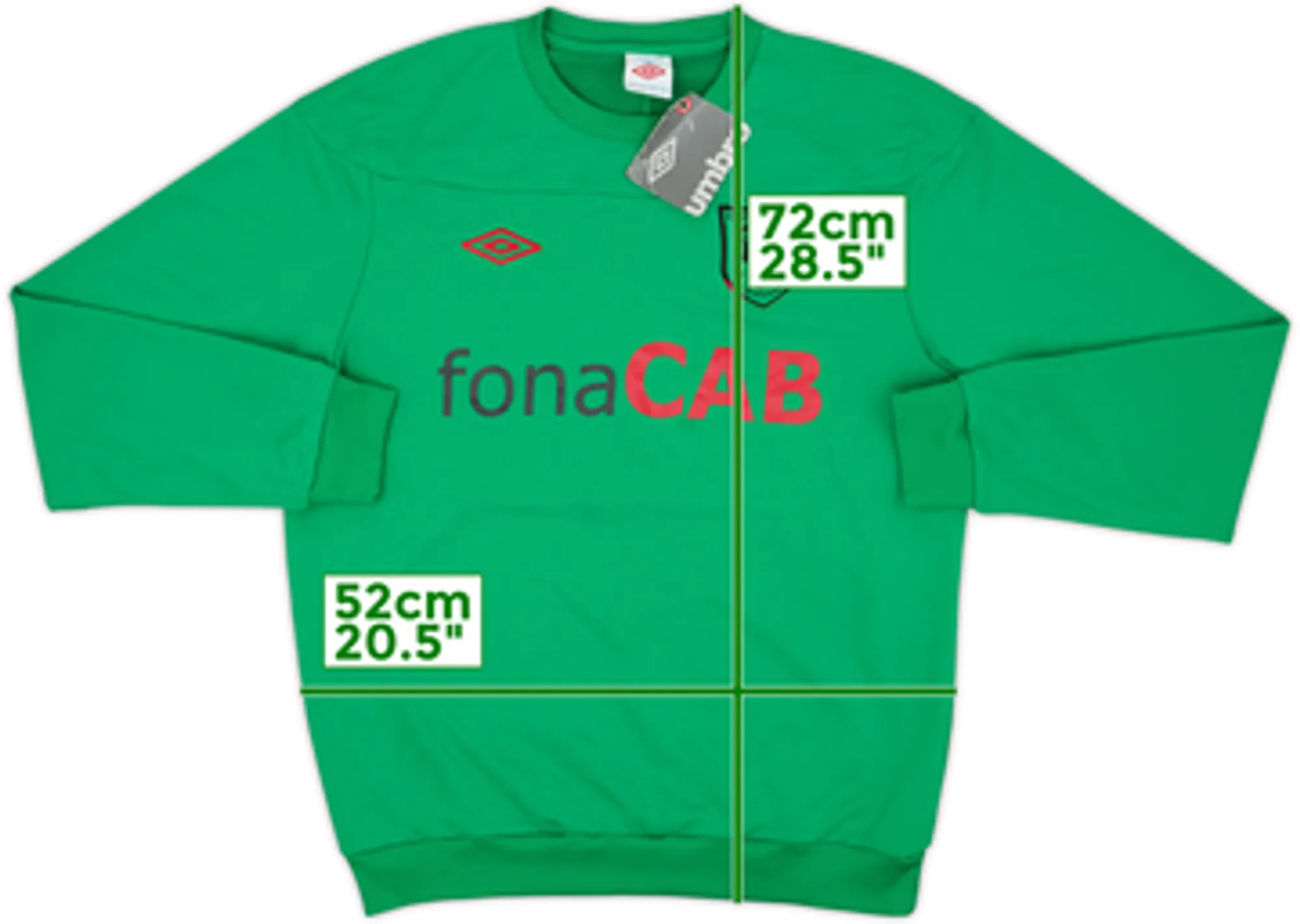 2011-12 Glentoran Umbro Sweat Top (L)