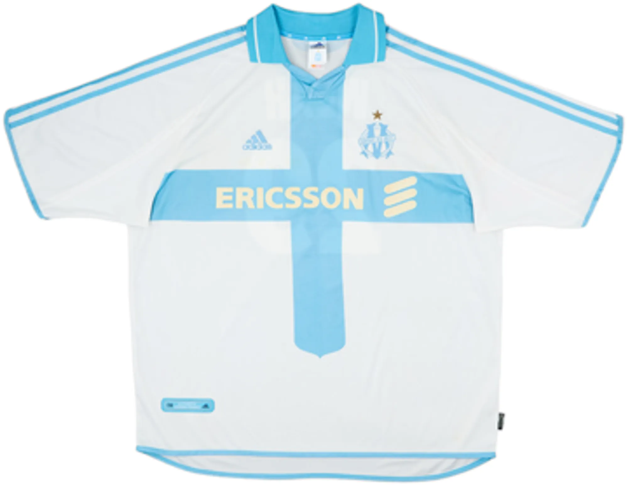 2000-01 Olympique Marseille Home Shirt Weah #29 - 8/10 - (XXL)