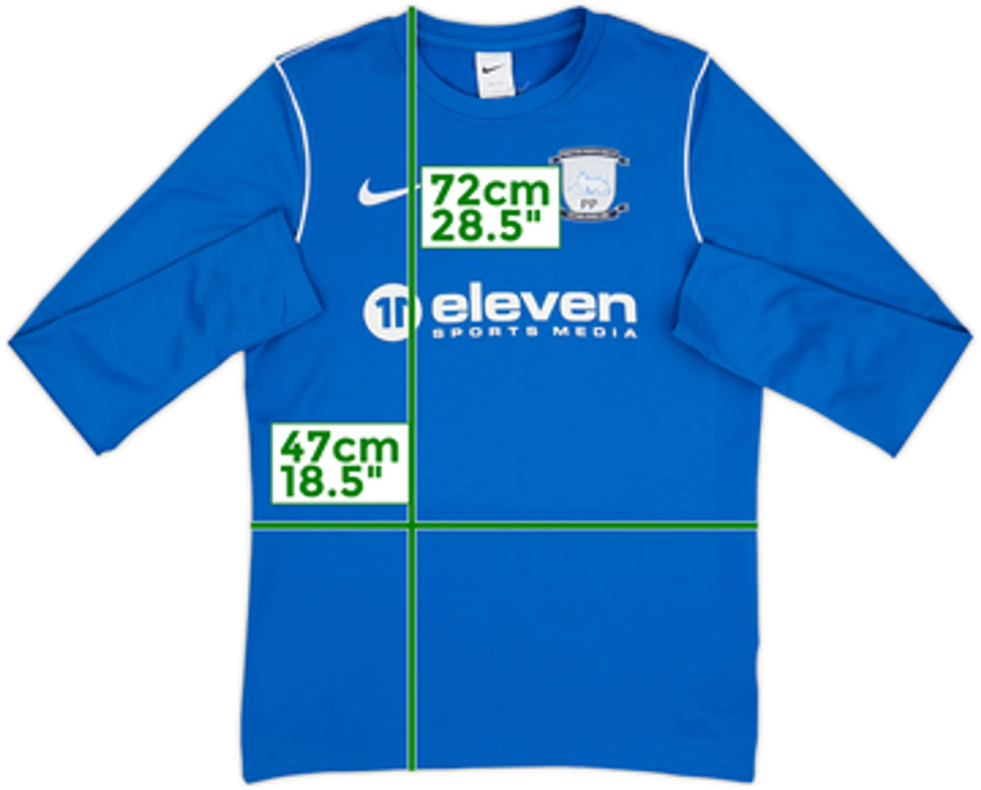 2022-23 Preston North End Nike Sweat Top - 8/10 - (S)
