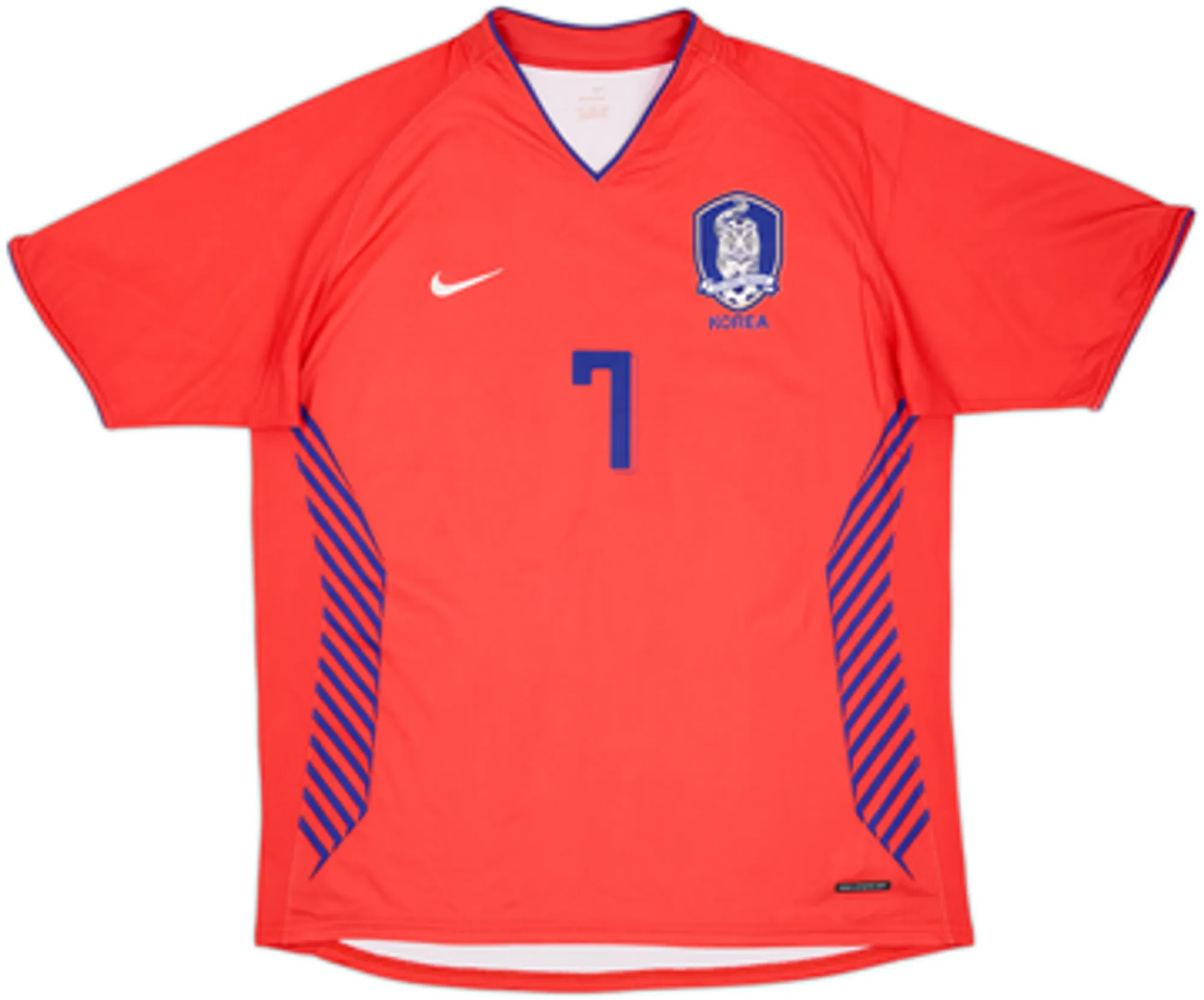 2006-08 South Korea Home Shirt Ji Sung #7 - 7/10 - (M)