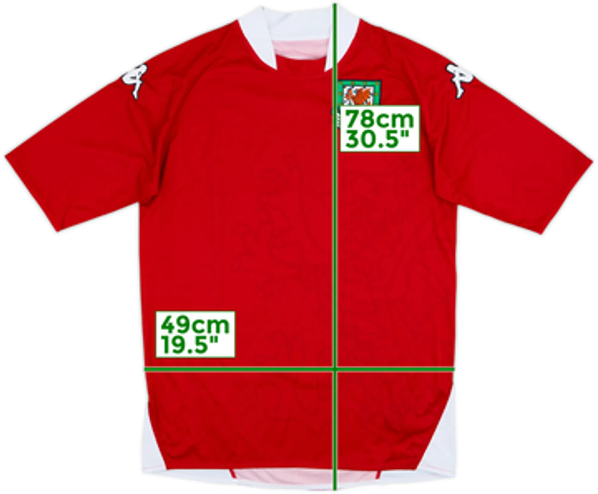 2007-08 Wales Home Shirt - 9/10 - (L)