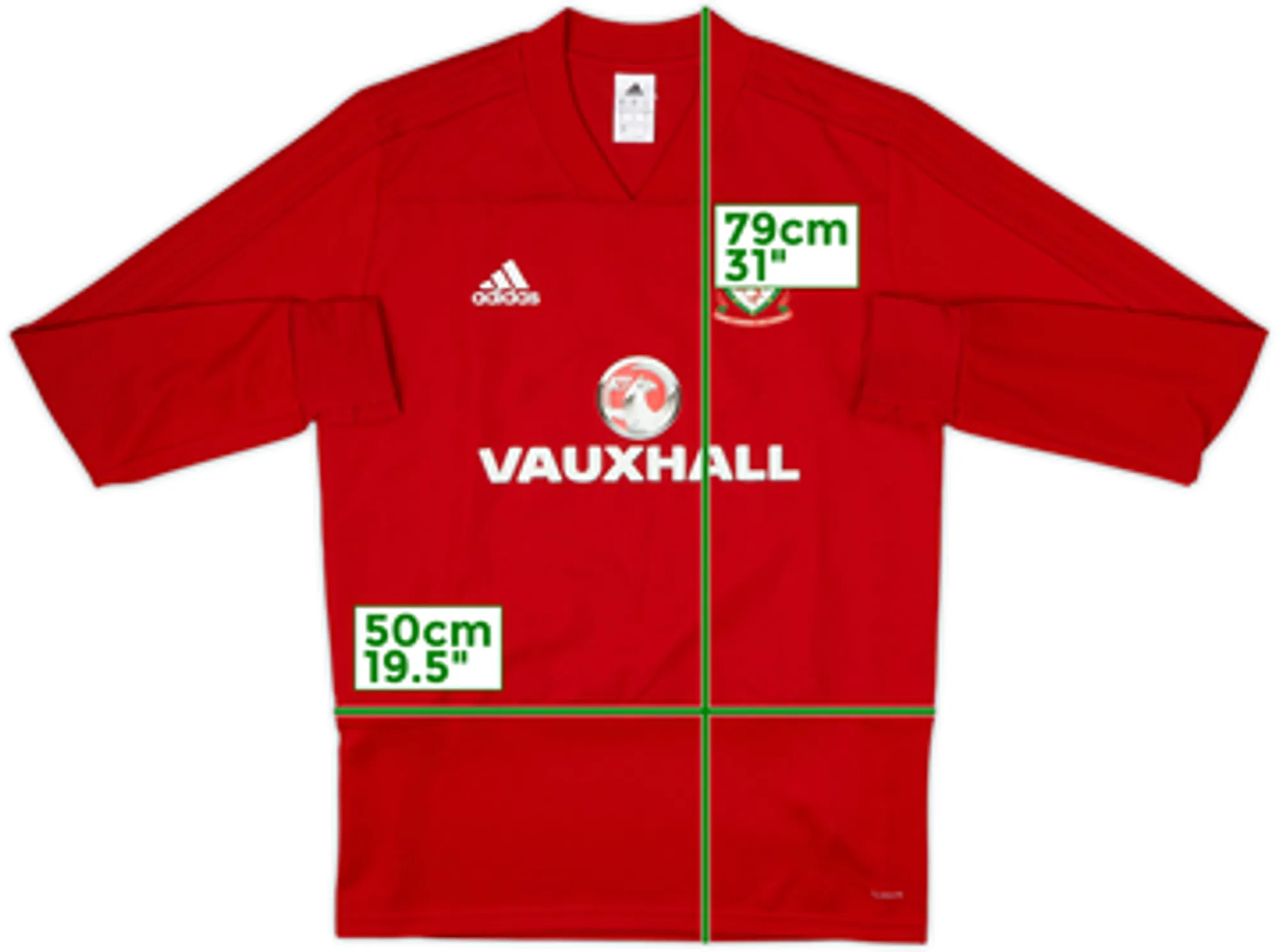 2017-18 Wales adidas Drill Top - 8/10 - (M)