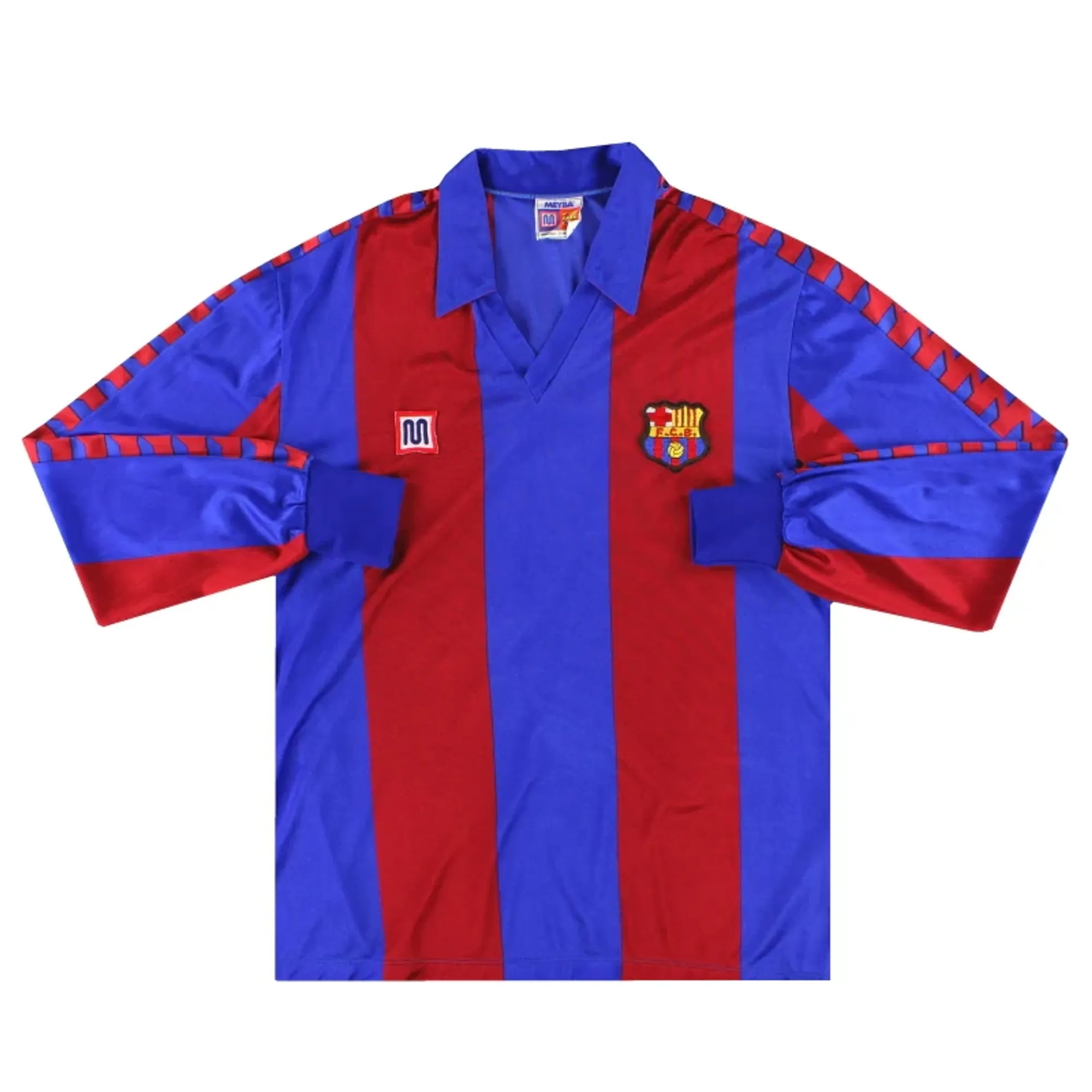 1982-89 Barcelona Meyba Home Shirt L/S XS - Barcelona / Very good