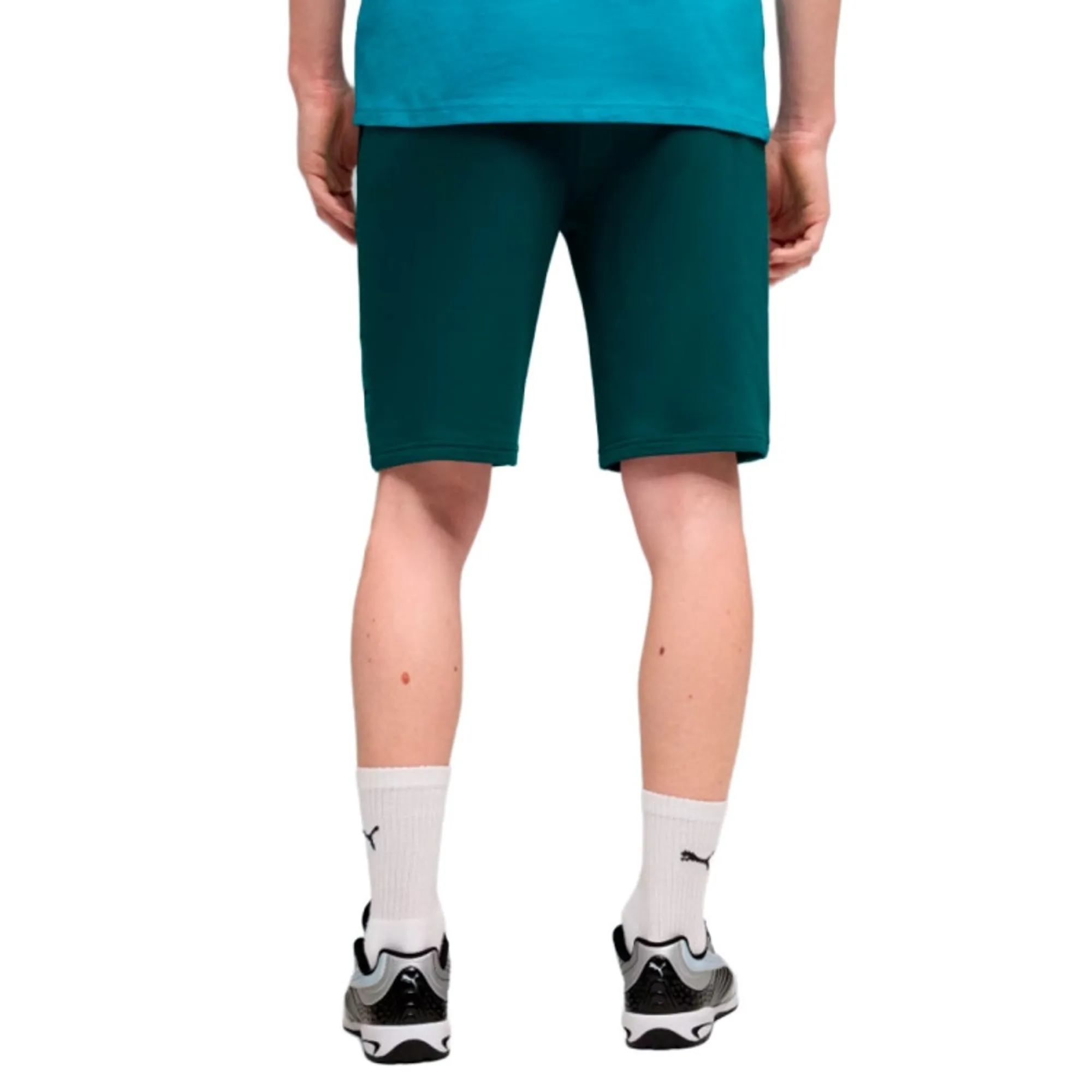 PUMA Manchester City King Sweat Shorts Men, Green Terrain/Tropical Blue, size 3XL