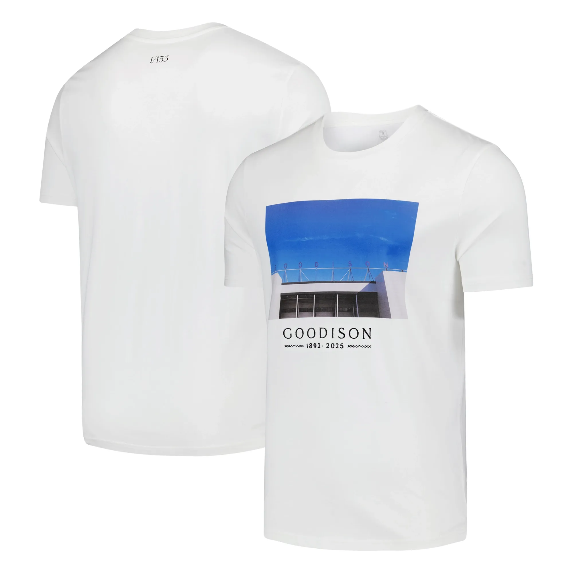 Everton Goodison Park Photo Print T-Shirt - Off White - Mens