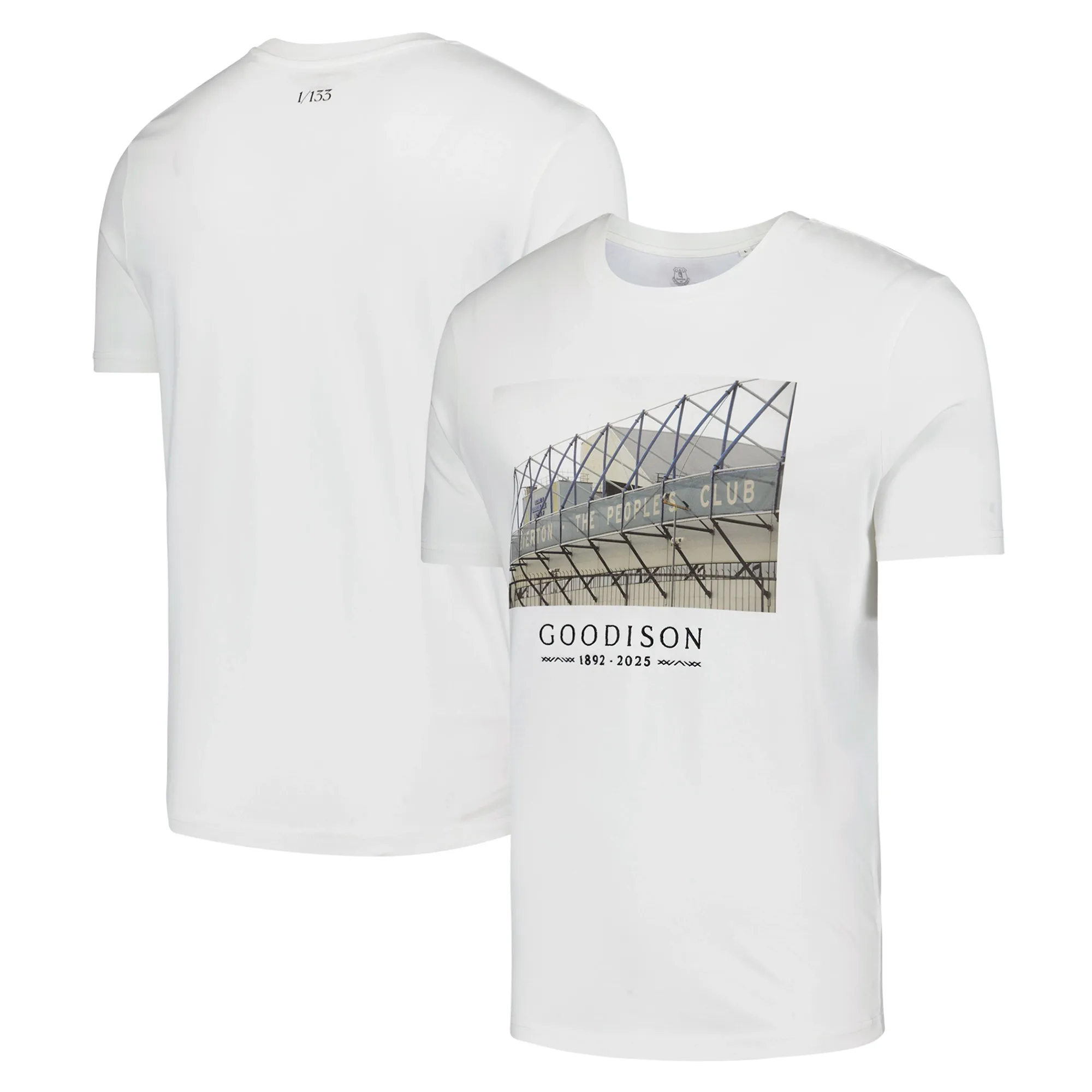 Everton Goodison Park Photo Print T-Shirt - Off White - Mens