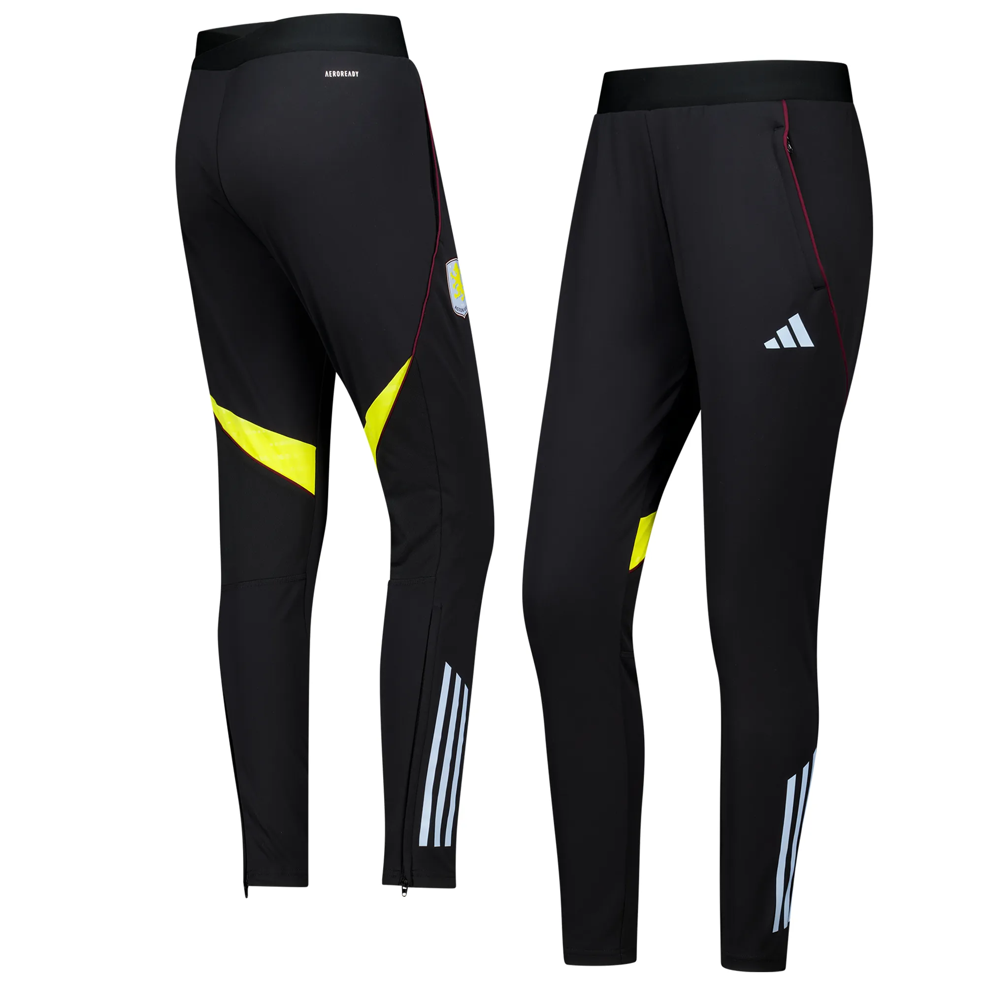 Aston Villa adidas Training Pants - Black - Womens