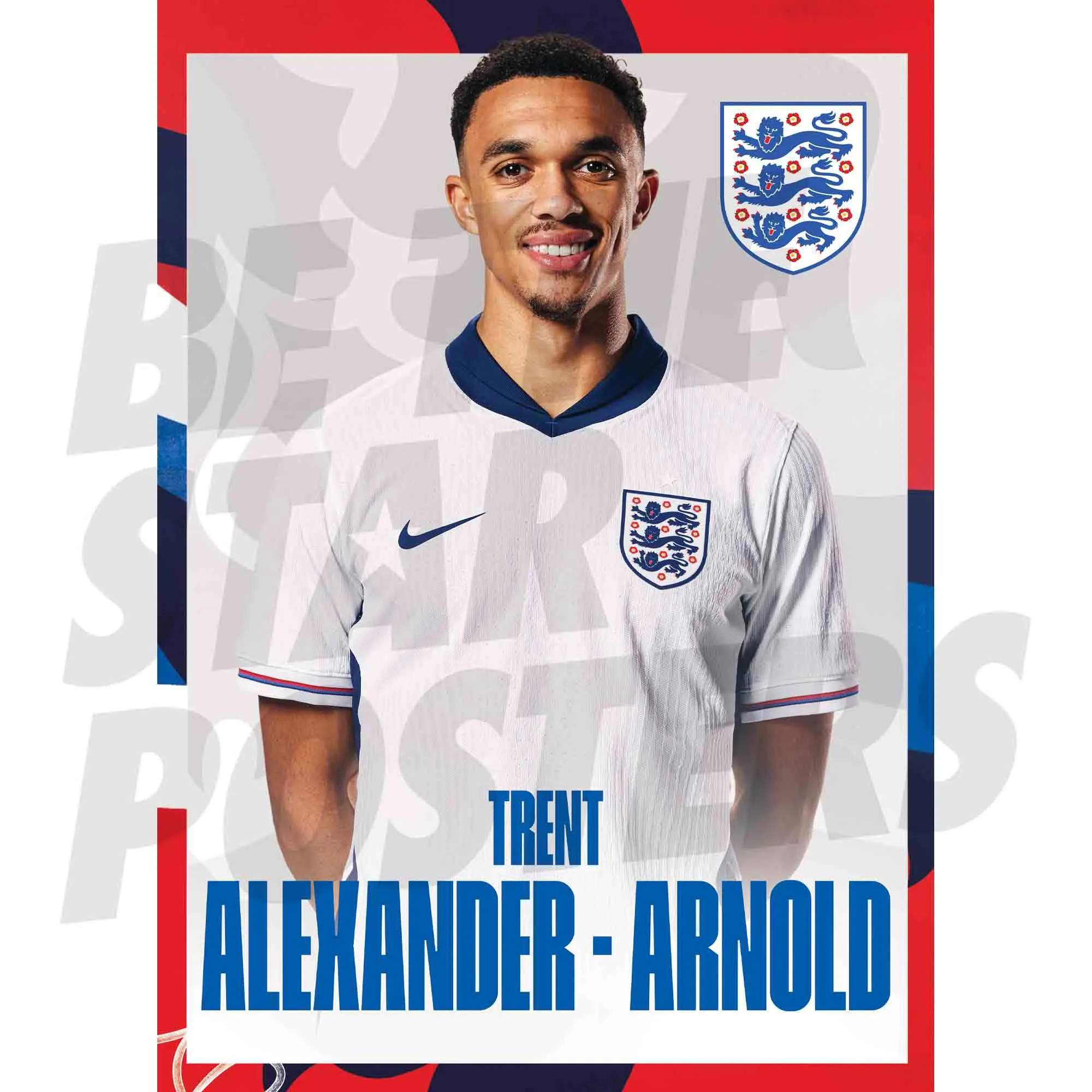 England Trent Alexander-Arnold Headshot A3 Poster
