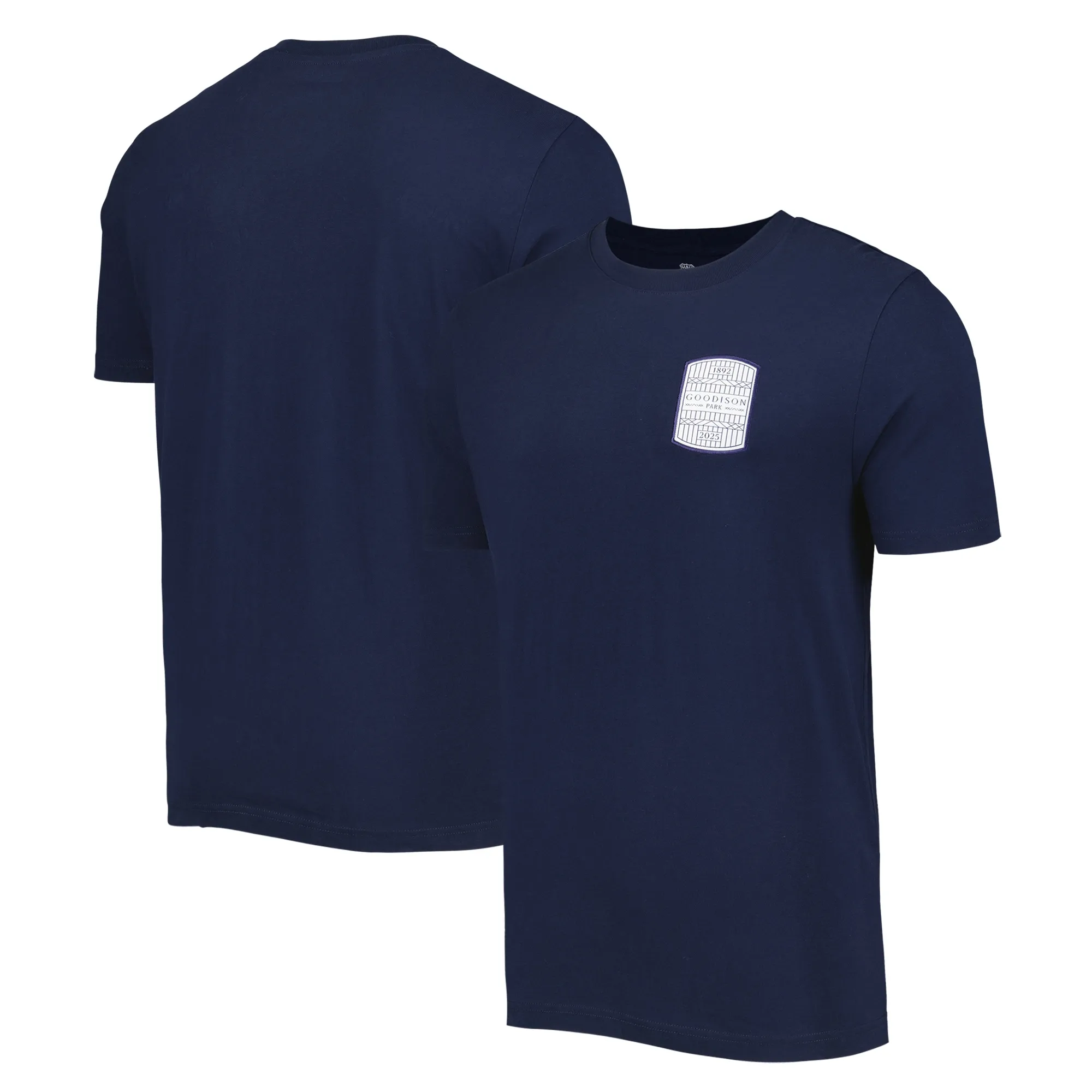 Everton Goodison Park Patch T-Shirt - Navy - Mens