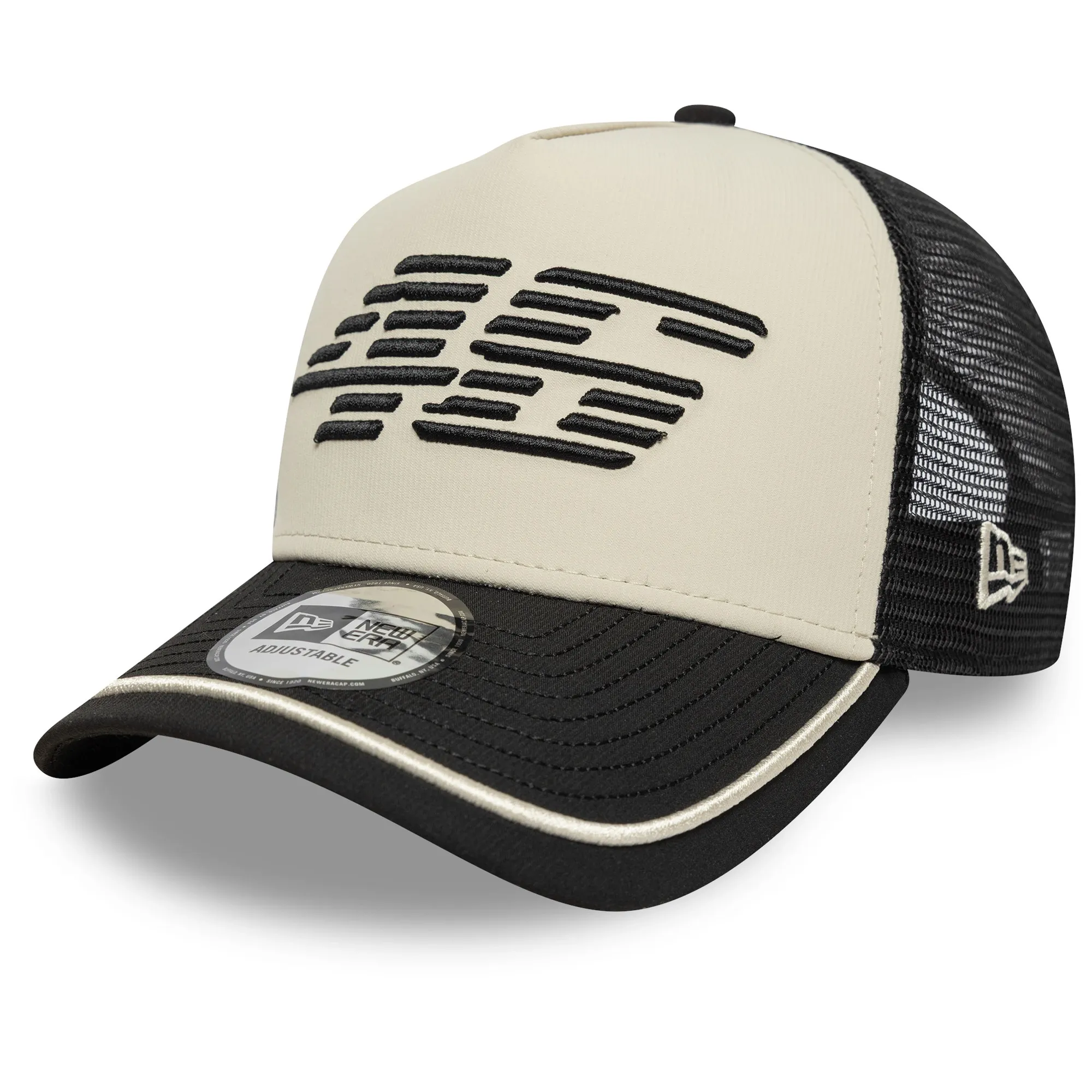 VR46 Recycled Stripe Black 9FORTY E-Frame Trucker Cap New Era Cap adult unisex