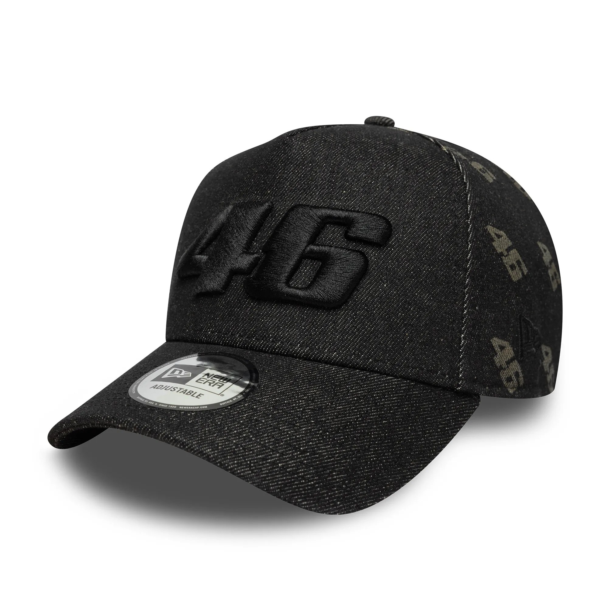 VR46 Laser Etch Denim Black 9FORTY E-Frame Trucker Cap New Era Cap adult unisex