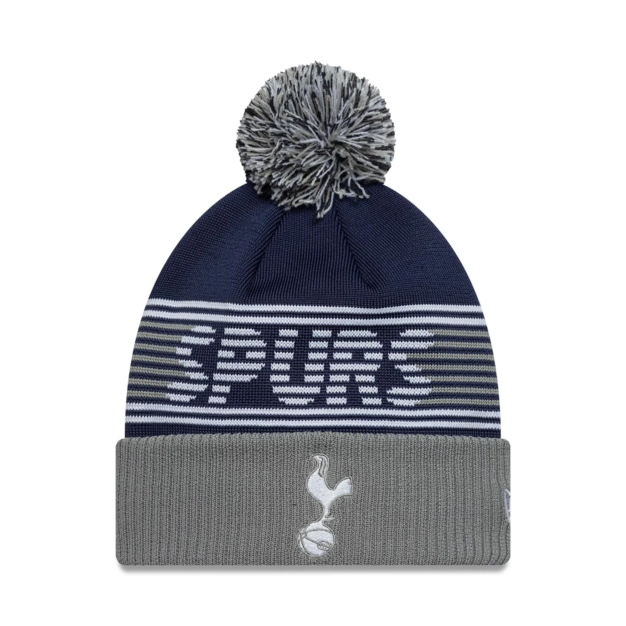 Tottenham Hotspur FC Navy Bobble Knit Beanie Hat New Era Cap adult unisex