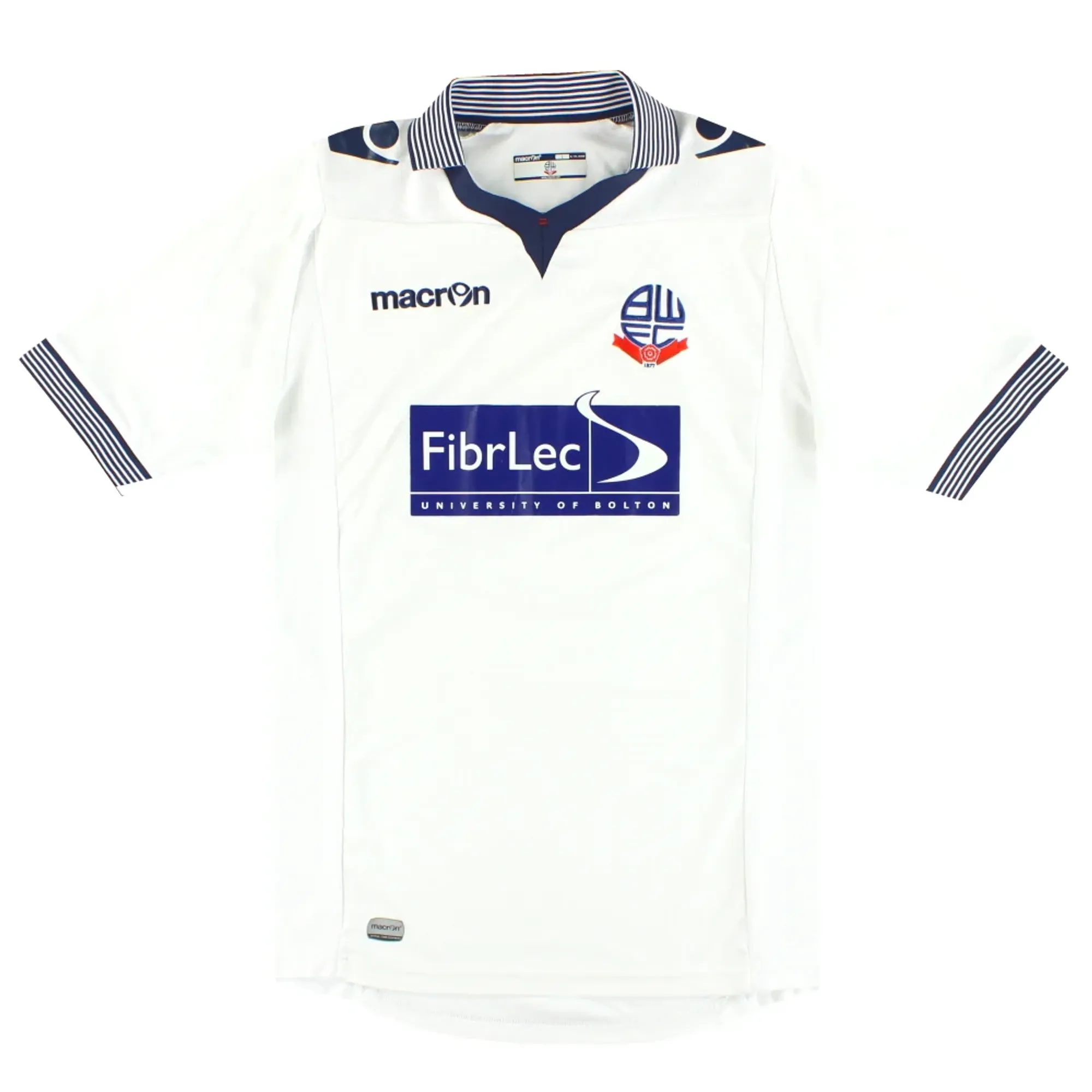 2014-15 Bolton Macron Home Shirt L - Bolton Wanderers / Excellent 