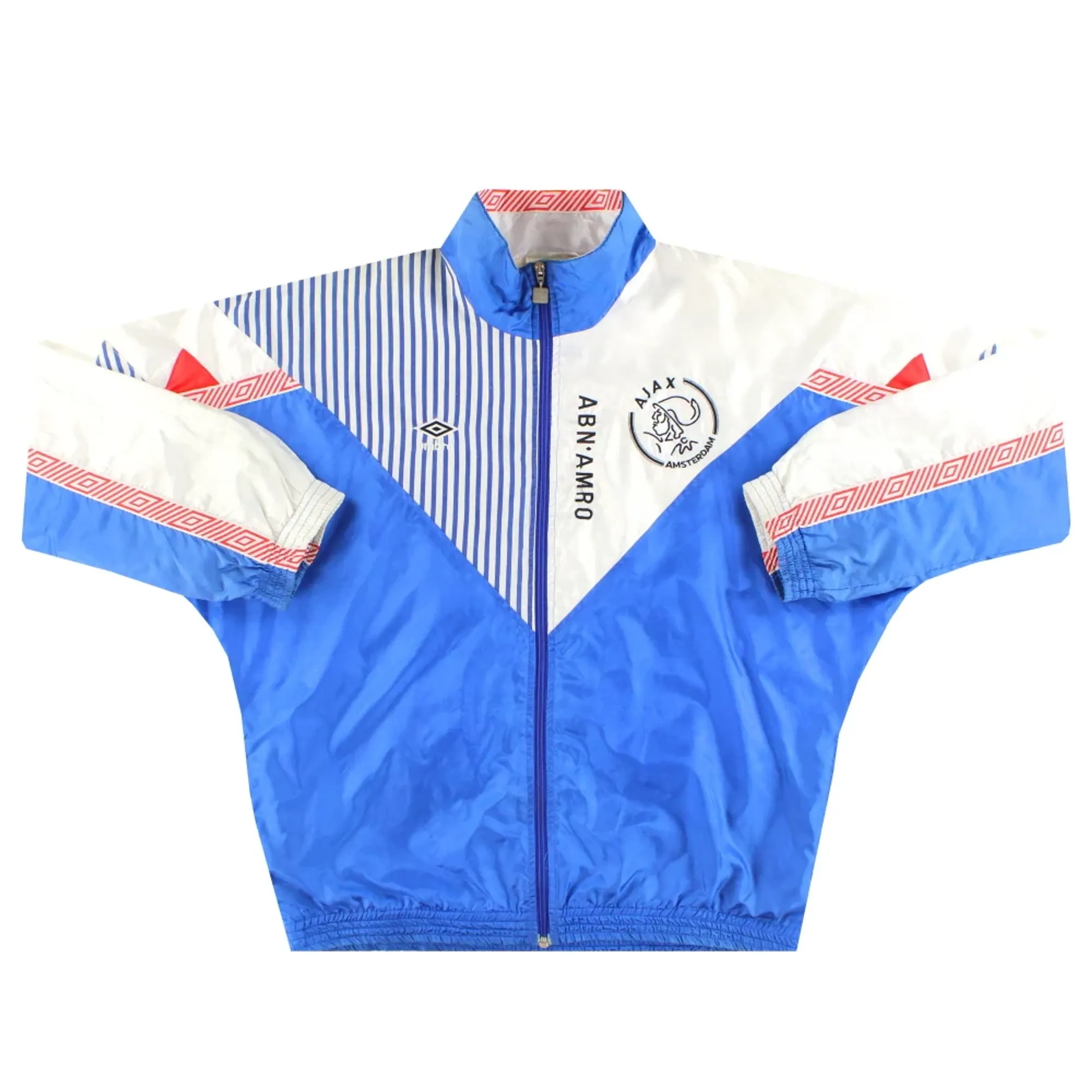 1990-91 Ajax Umbro Player Issue Track Jacket L - Ajax / Excellent