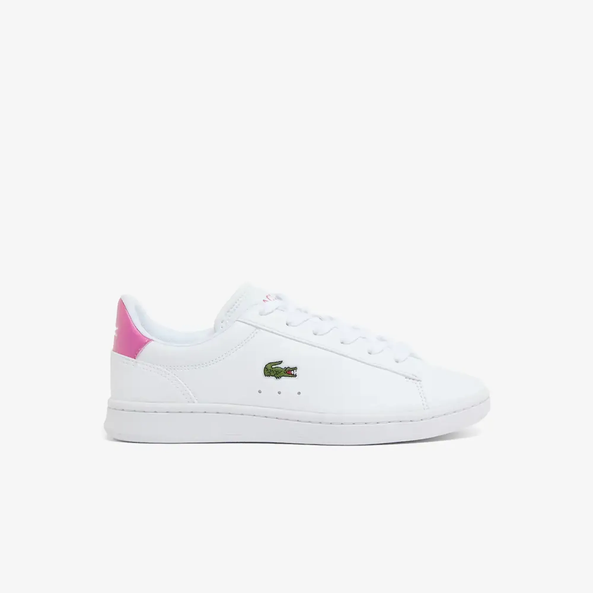 Lacoste Junior's Carnaby Set Sneakers - White & Light Pink