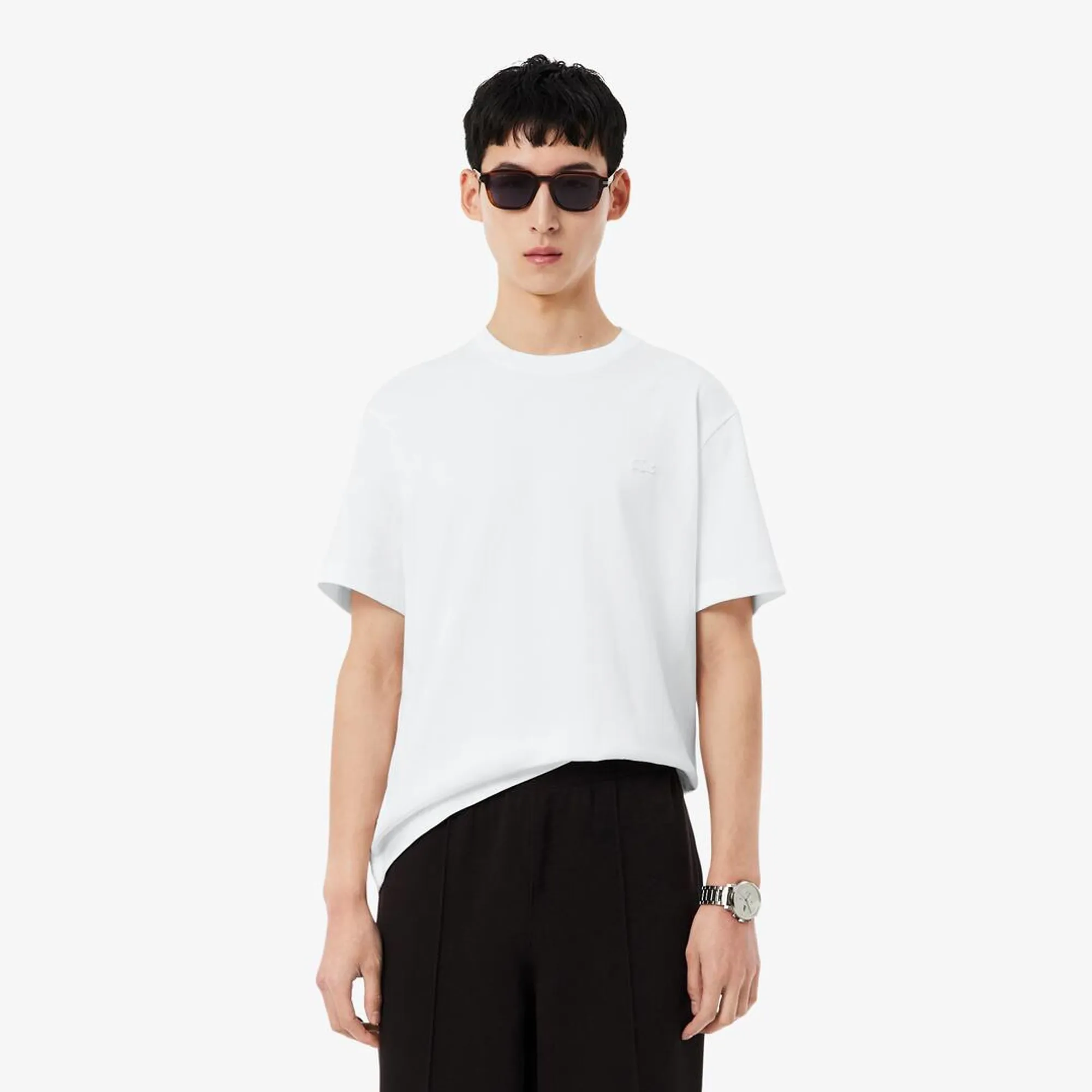 Lacoste Printed Jersey T-shirt - White