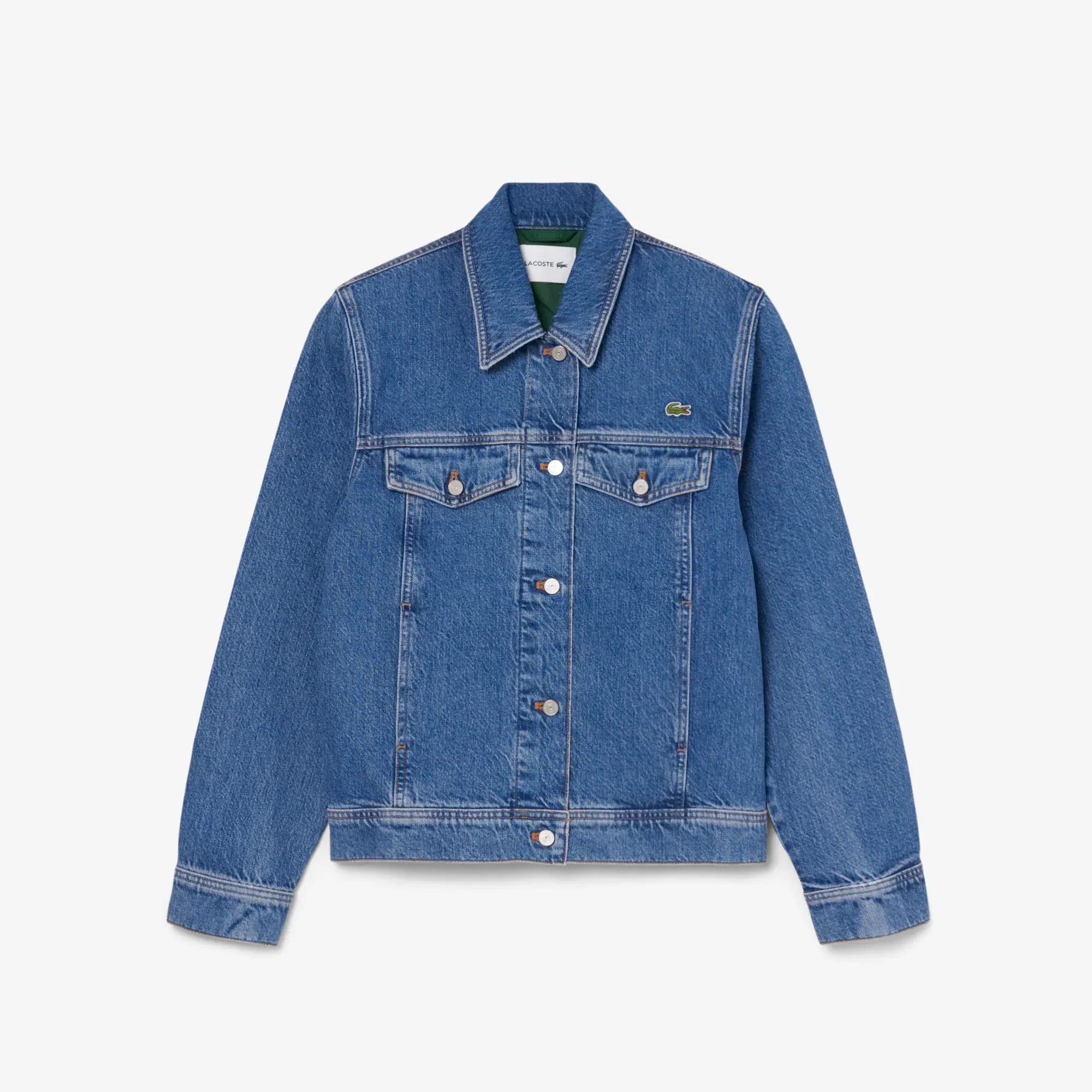 Lacoste Cotton Denim Jacket - Blue Chine