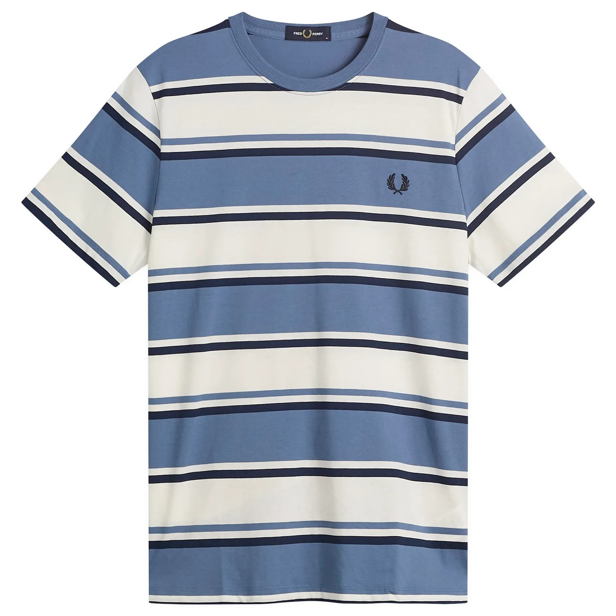 Fred Perry Men's Bold Striped T-Shirt Ace Blue