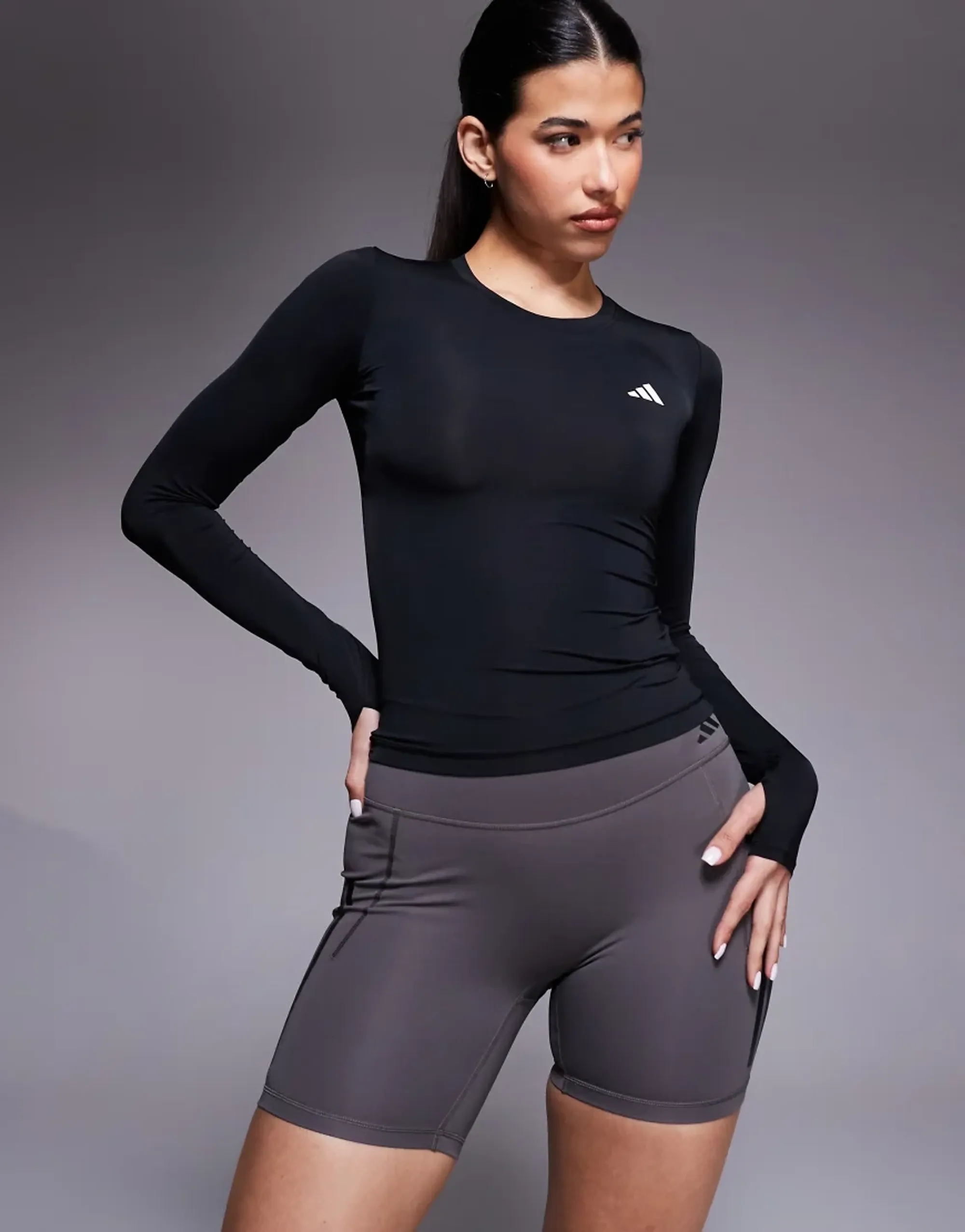 Adidas Power Essentials Workout Contour Long Sleeve T-shirt