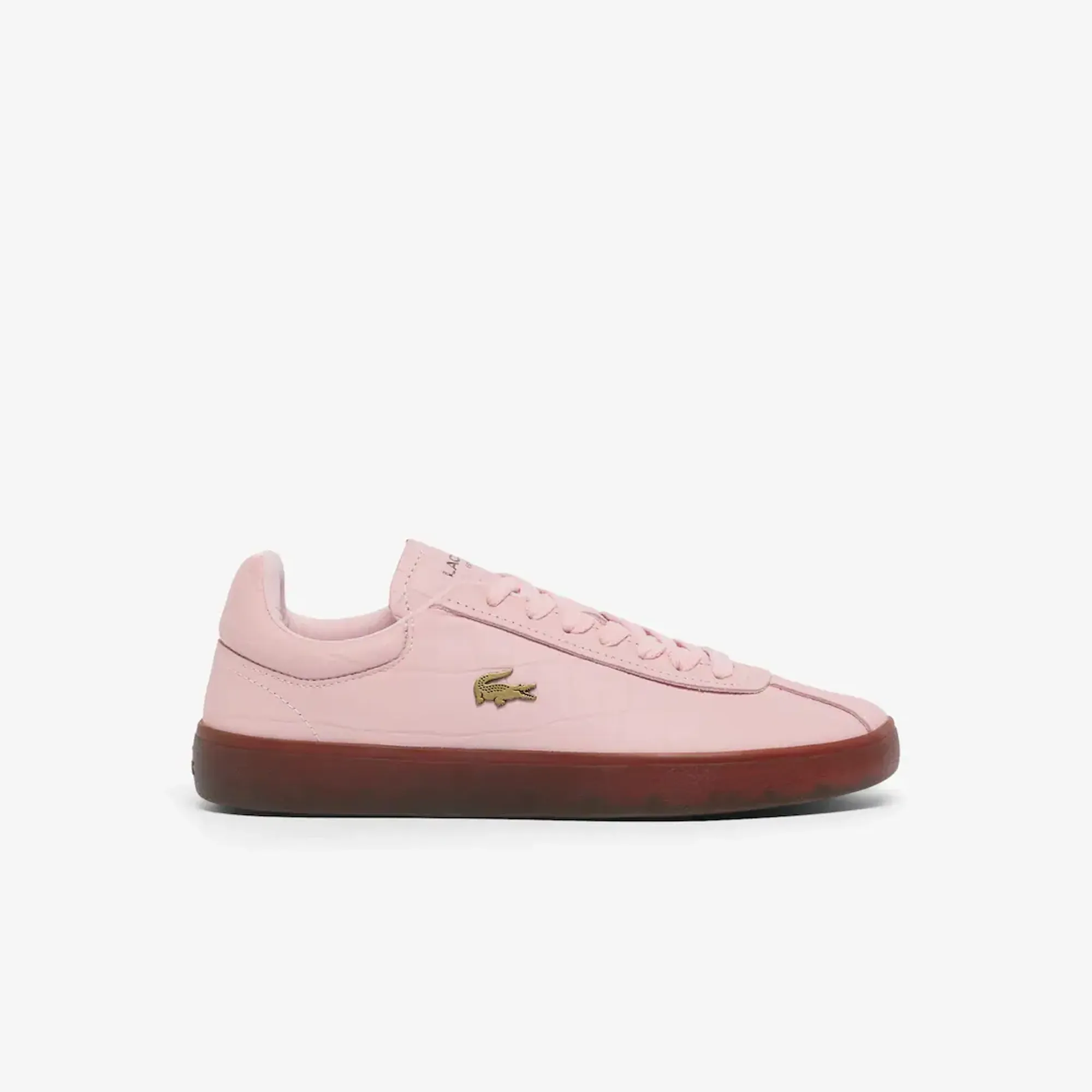 Lacoste Women's Baseshot Leather Sneakers - Light Pink / Gum