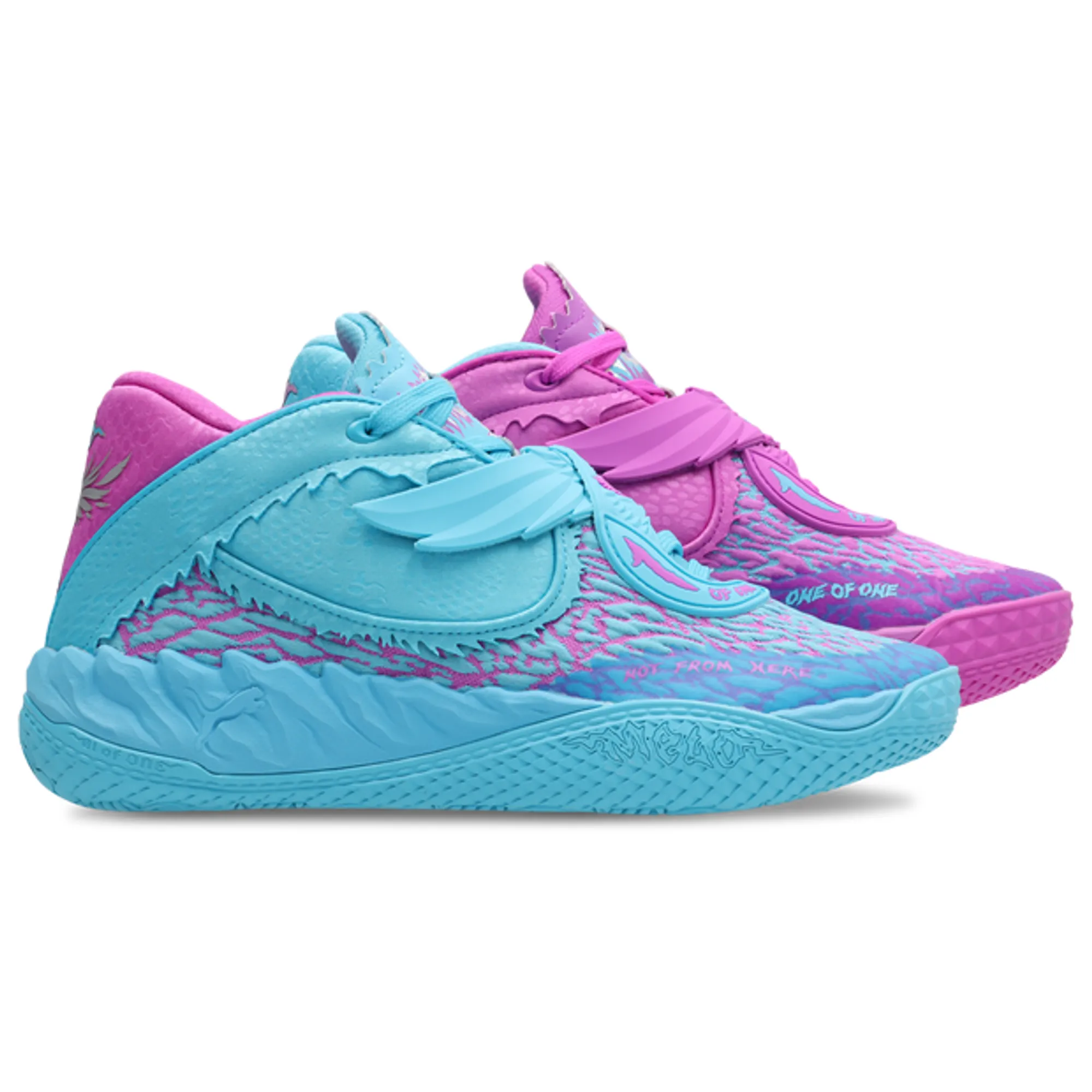 PUMA MB.05 Hive Basketball Shoes Unisex, Bright Aqua/Pure Magenta, size 10