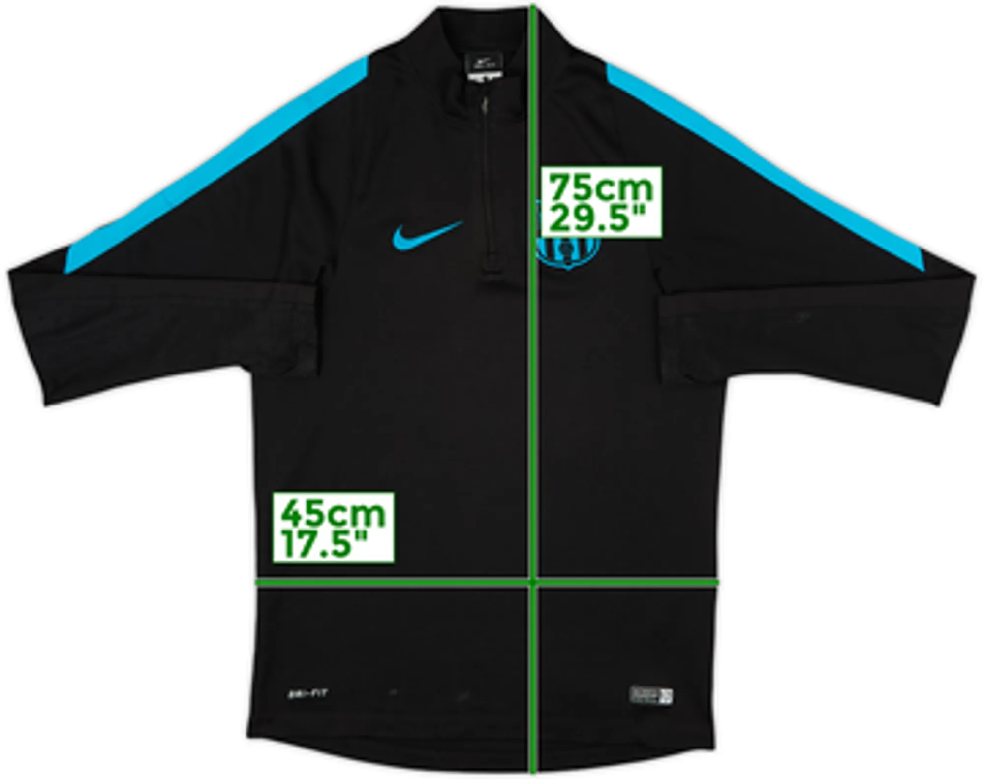 2015-16 Barcelona Nike 1/4 Zip Drill Top - 7/10 - (S)
