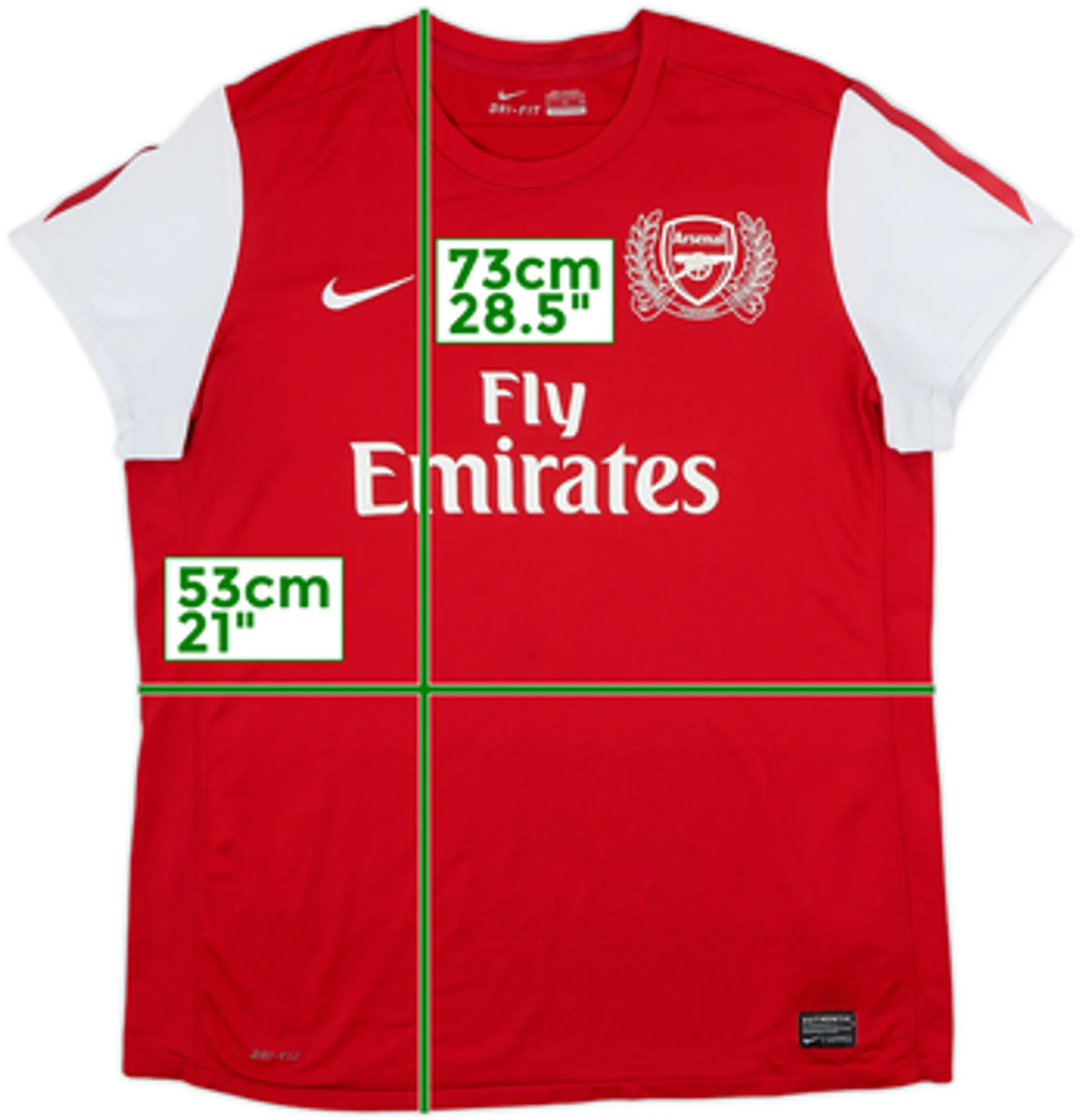 2011-12 Arsenal Home Shirt - 7/10 - (Women's XL)