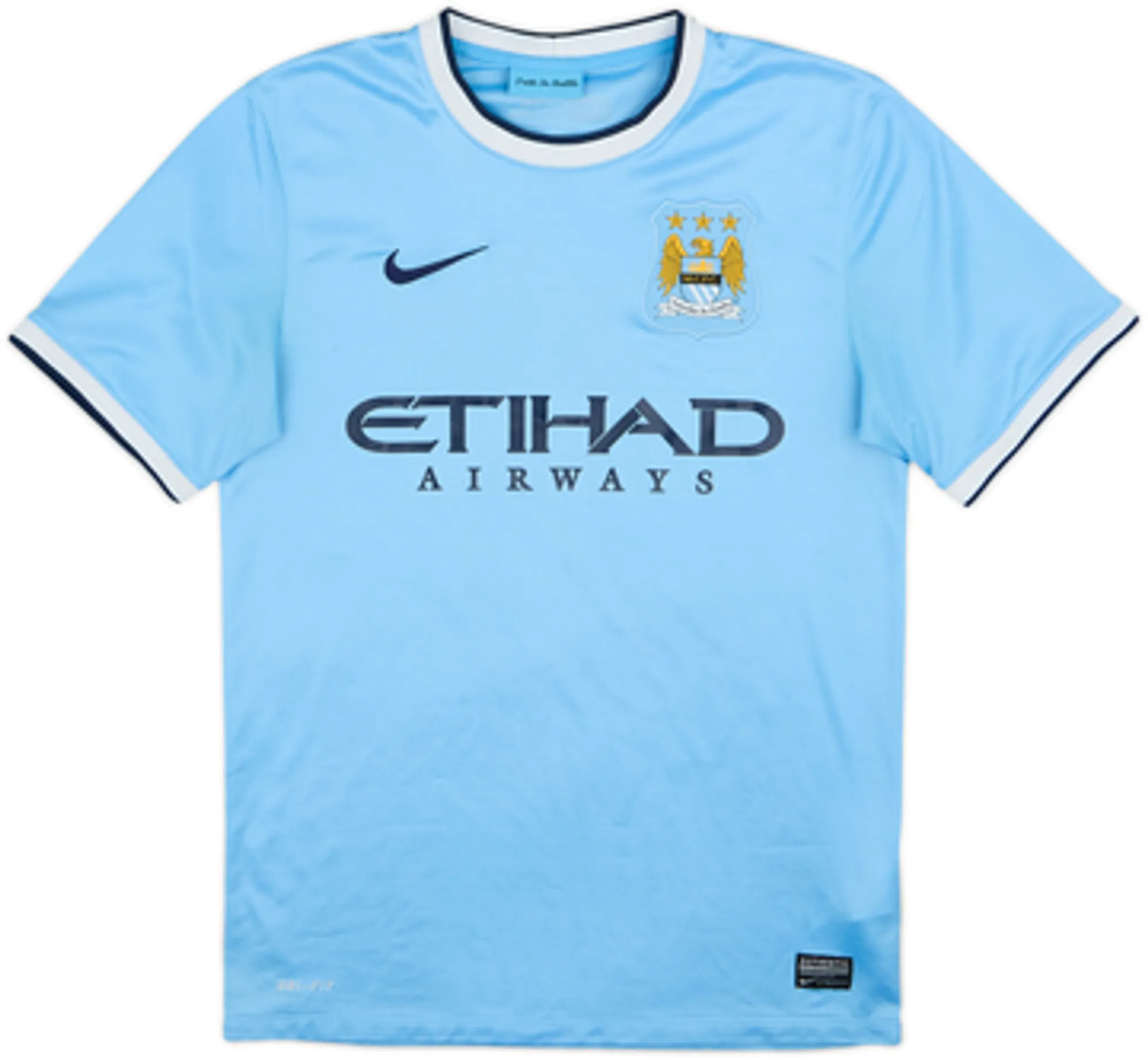 2013-14 Manchester City Home Shirt Kun Aguero #16 - 6/10 - (L)
