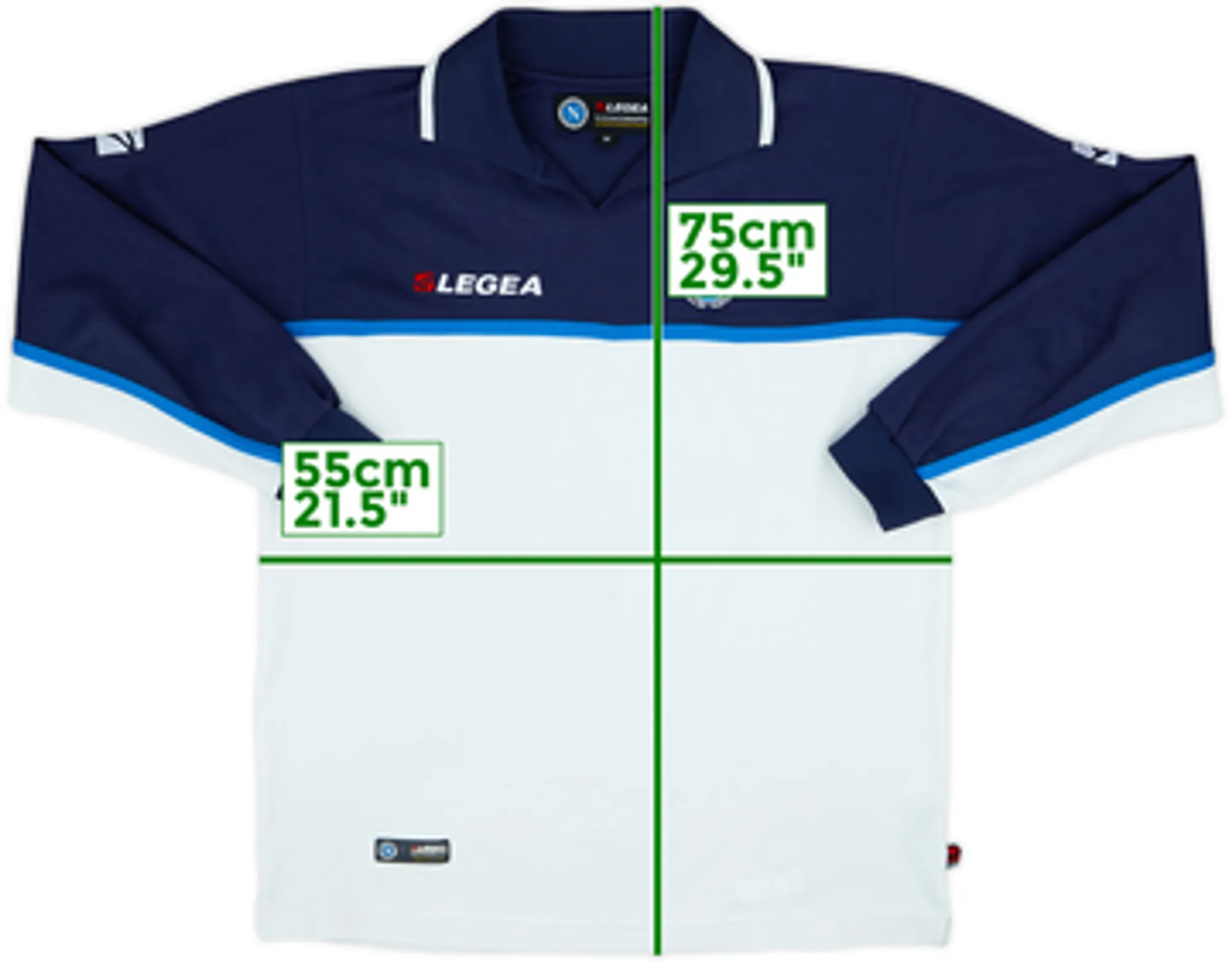 2003-04 Napoli Legea Polo L/S Shirt - 9/10 - (M)
