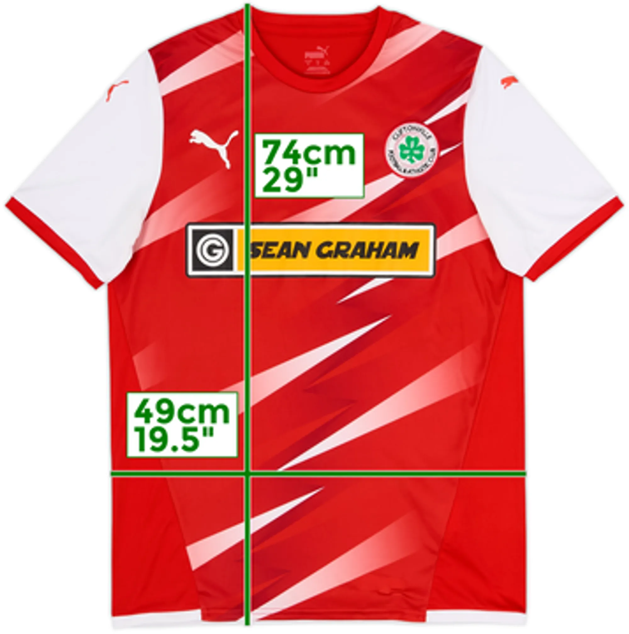 2021-23 Cliftonville Home Shirt - 9/10 - (M)