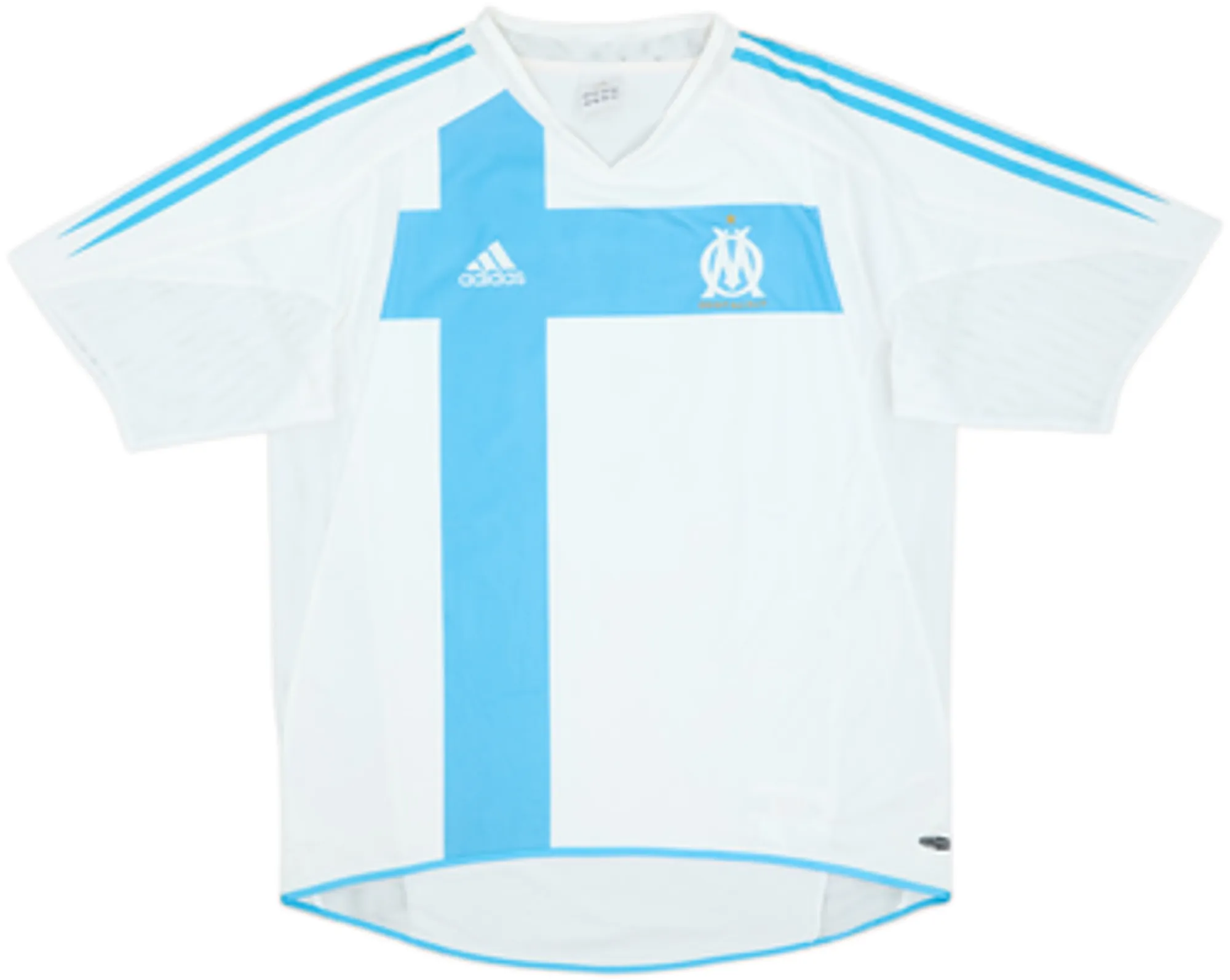 2004-05 Olympique Marseille Home Shirt Lizarazu #3 - 7/10 - (M)
