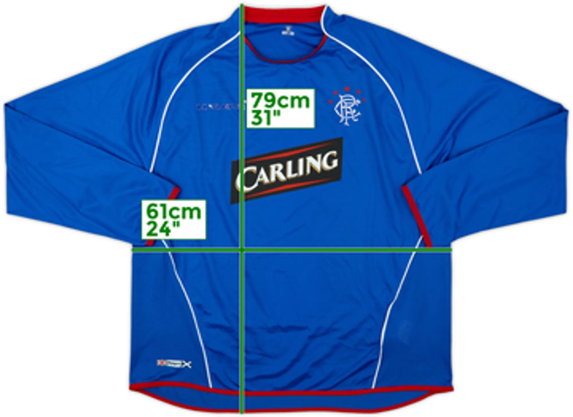 2005-06 Rangers Home L/S Shirt - 4/10 - (XXL)