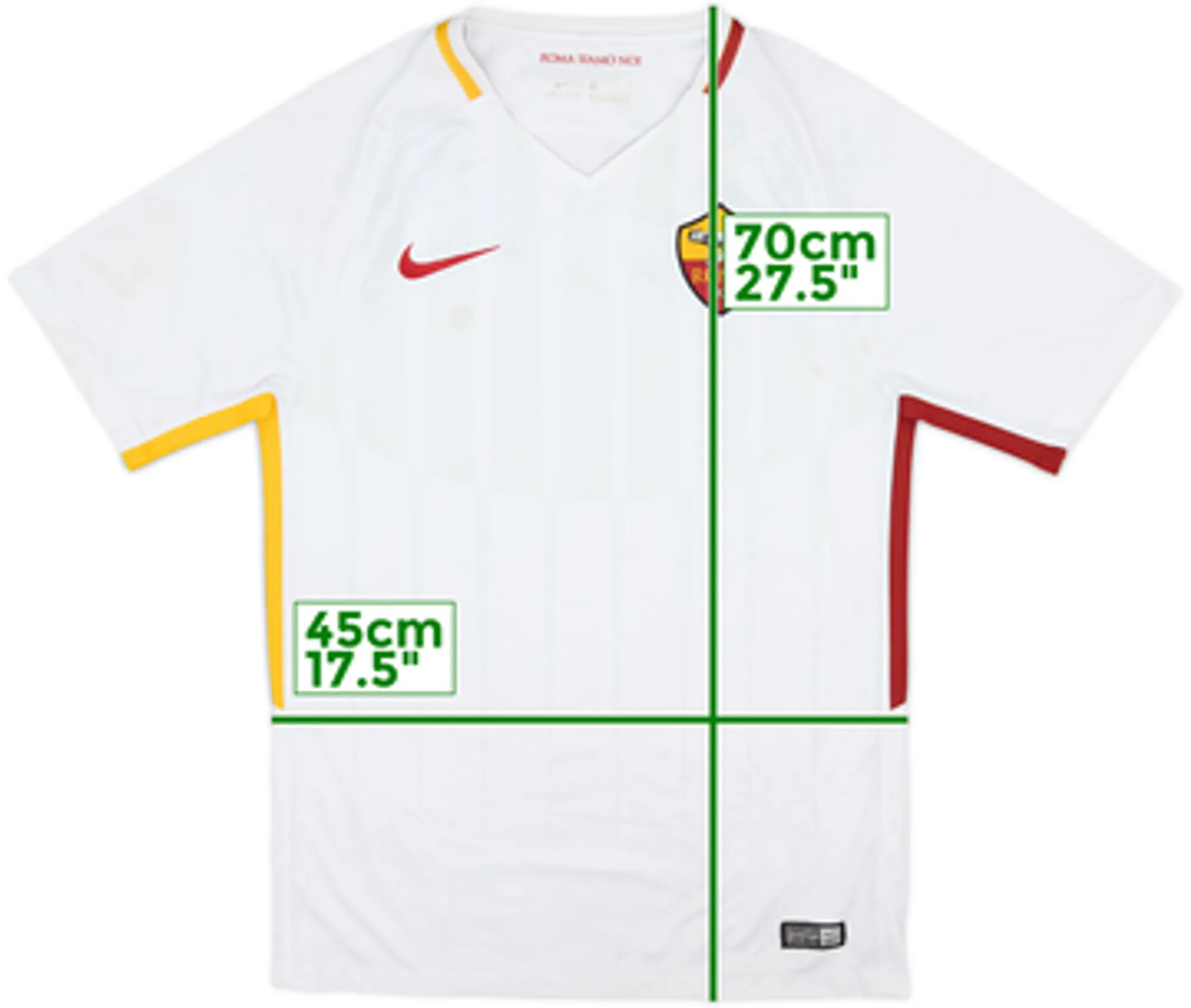 2017-18 Roma Away Shirt - 5/10 - (S)