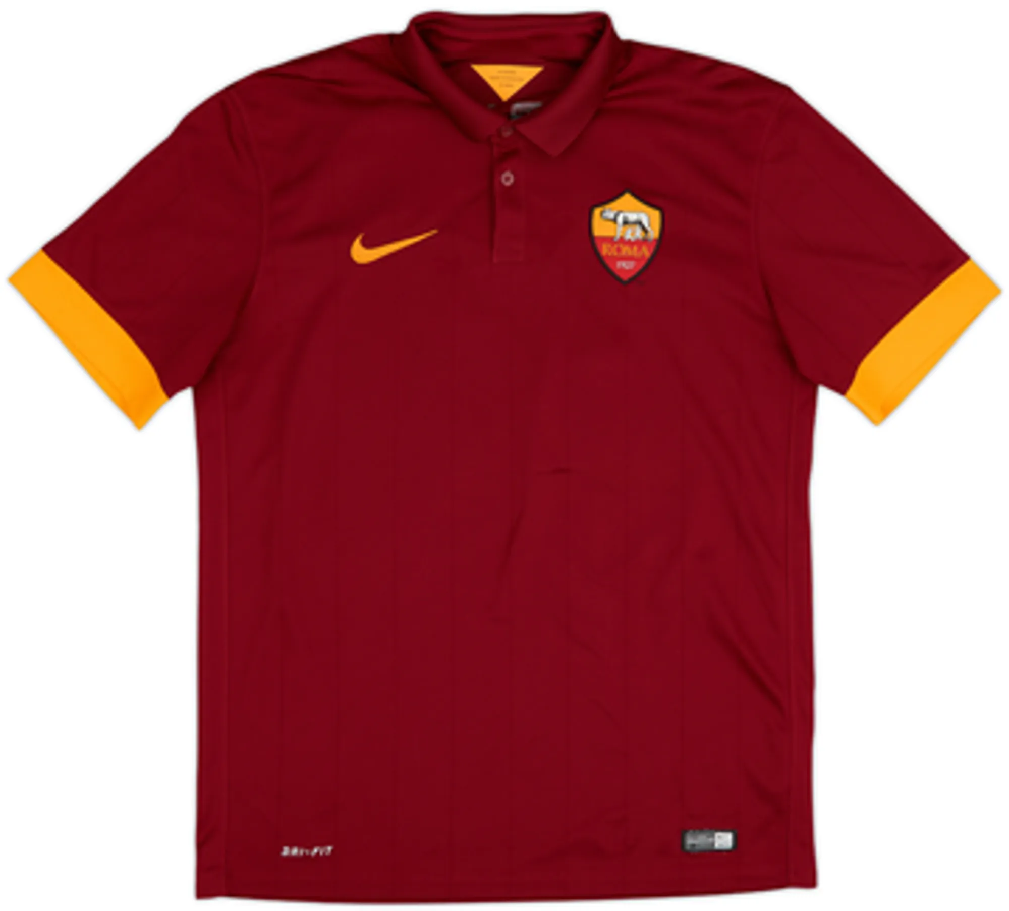 2014-15 Roma Home Shirt De Rossi #16 - 6/10 - (M)