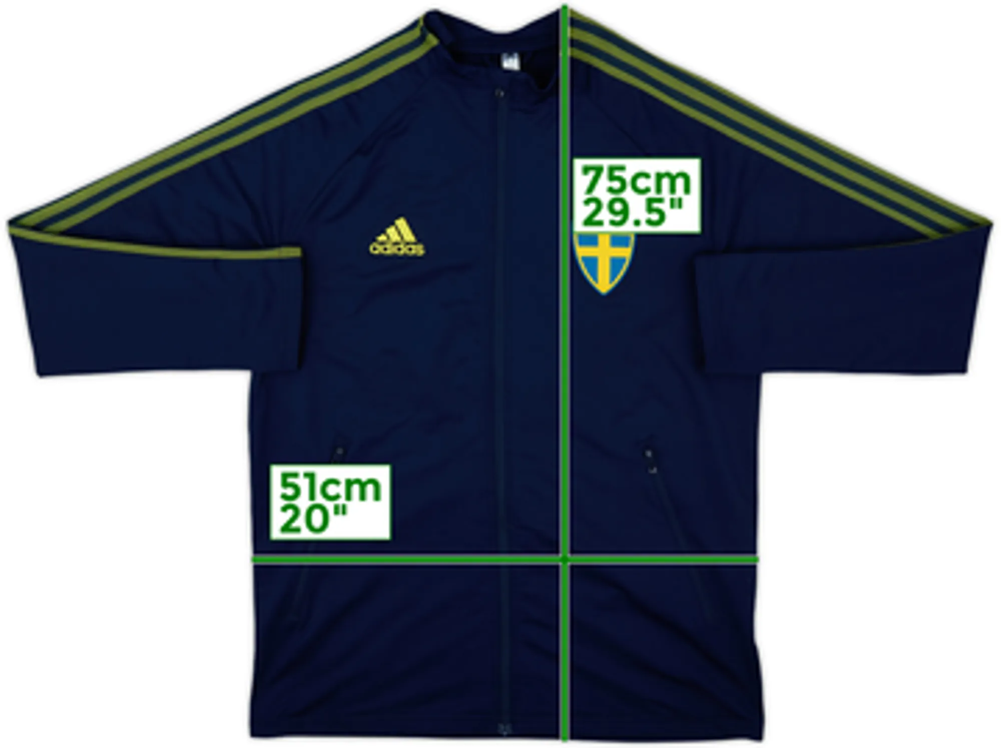 2019-20 Sweden adidas Track Jacket - 9/10 - (M)