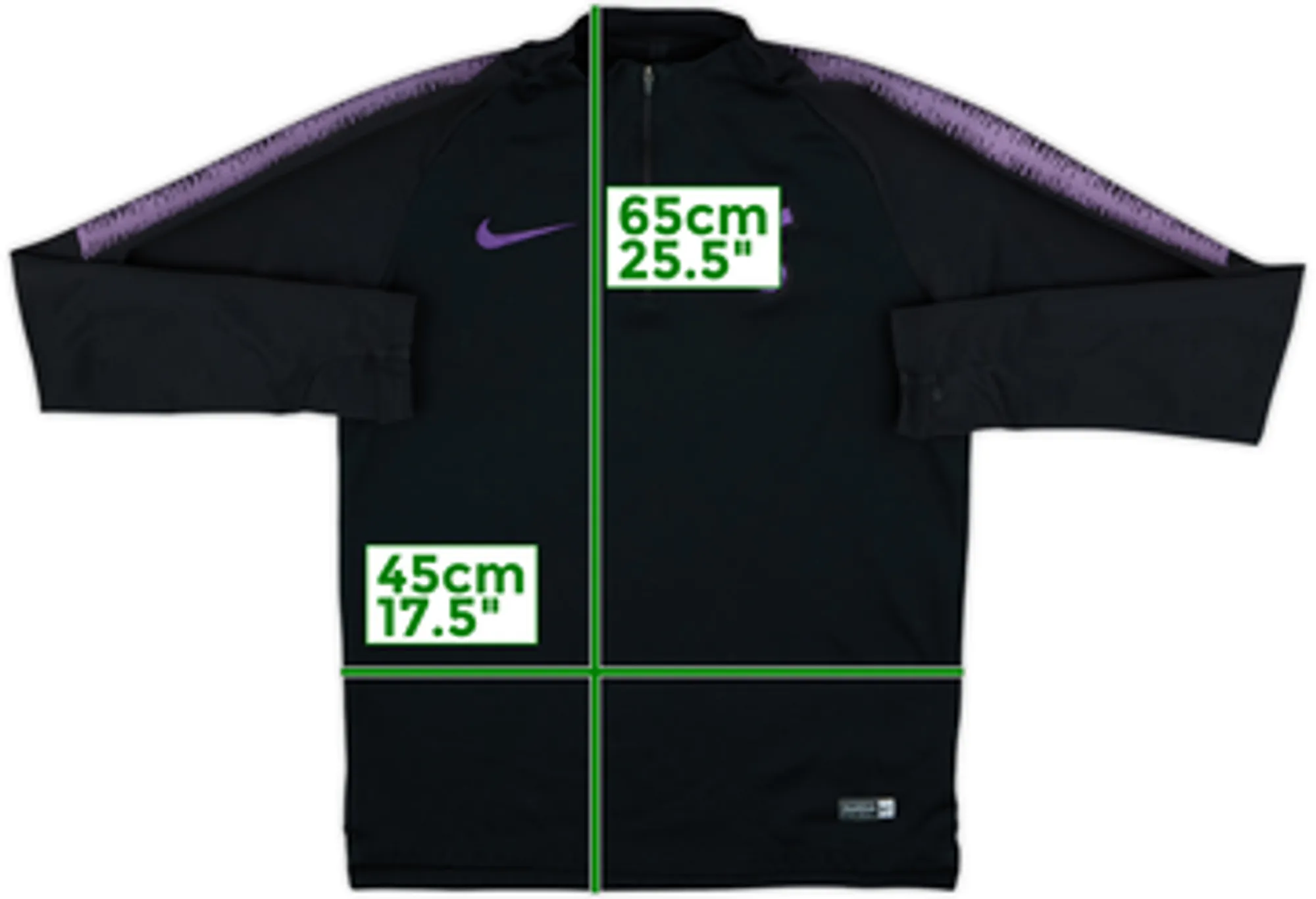 2018-19 Tottenham Nike 1/4 Zip Drill Top - 8/10 - (S)