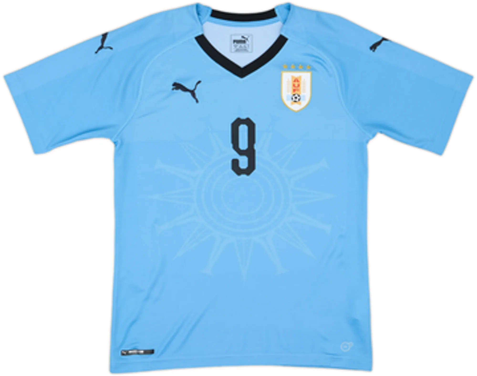 2018-19 Uruguay Home Shirt L.Suarez #9 - 9/10 - (S)