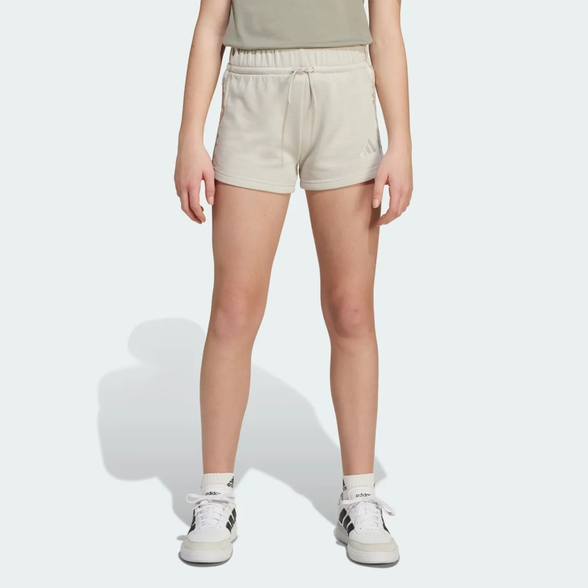 adidas adidas Girls 3-Stripes Animal French Terry Shorts Kids