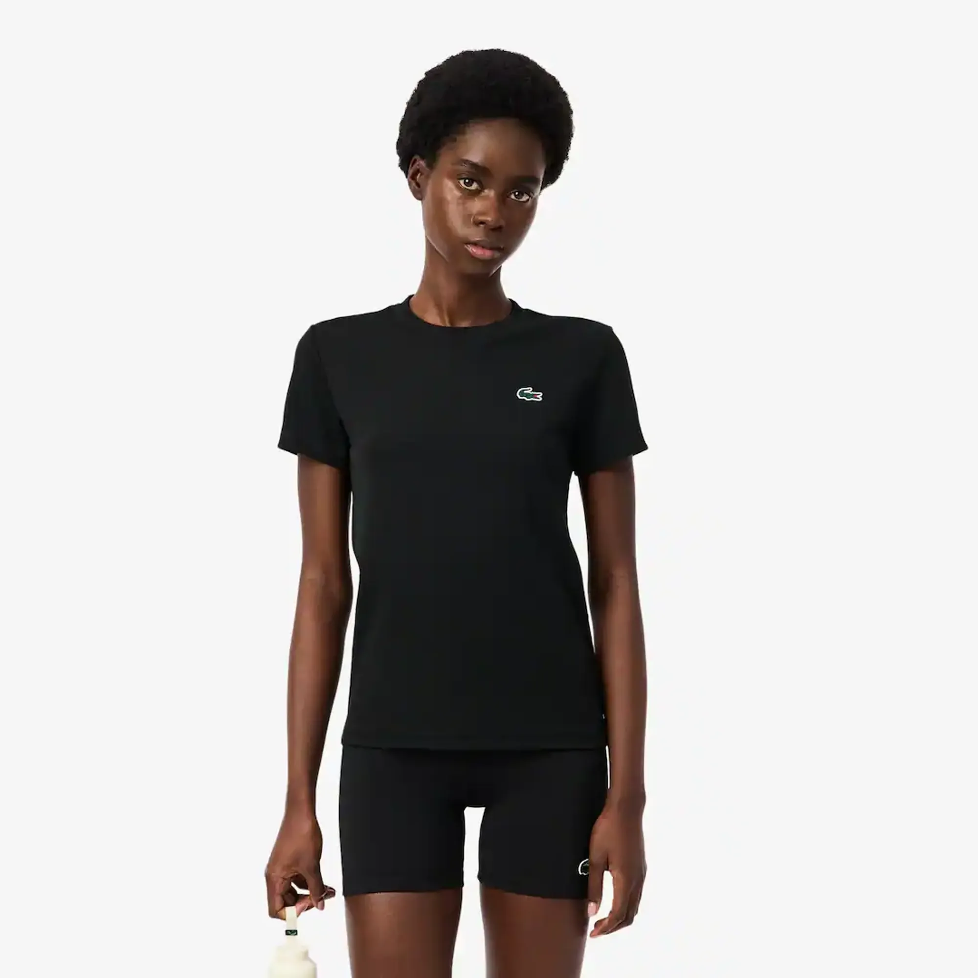Lacoste Slim Fit Ultra Dry Stretch Sport T-shirt - Noir
